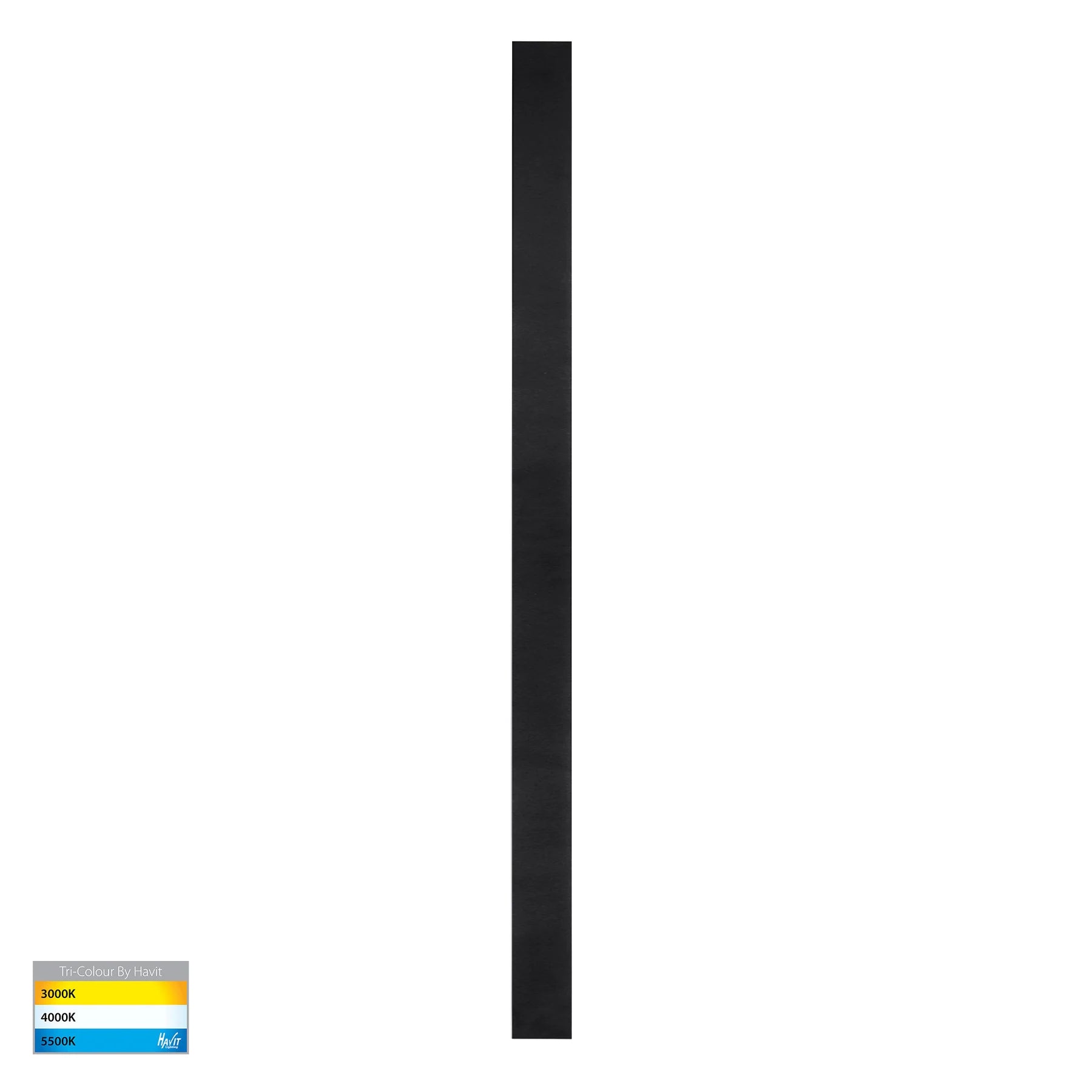 Havit Barline Shadow 1500mm Exterior Wall Lights Tri- Aluminium Black 22W-45W 240V/24V IP65 - HV3576T-BLK