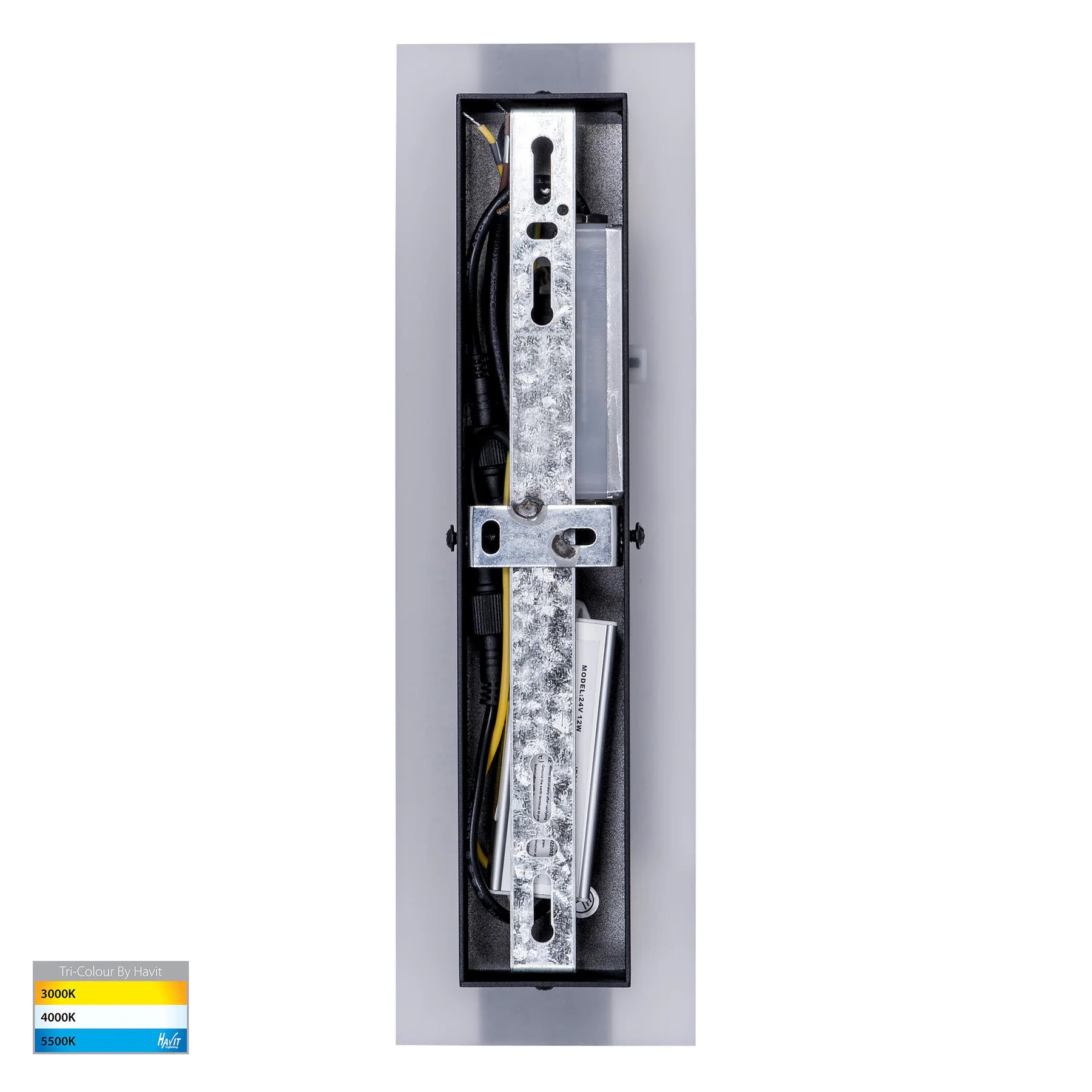 Havit Barline 300mm Exterior Wall Lights Tri- Black 4.5W-9W 240V/24V IP65- HV3581T-BLK