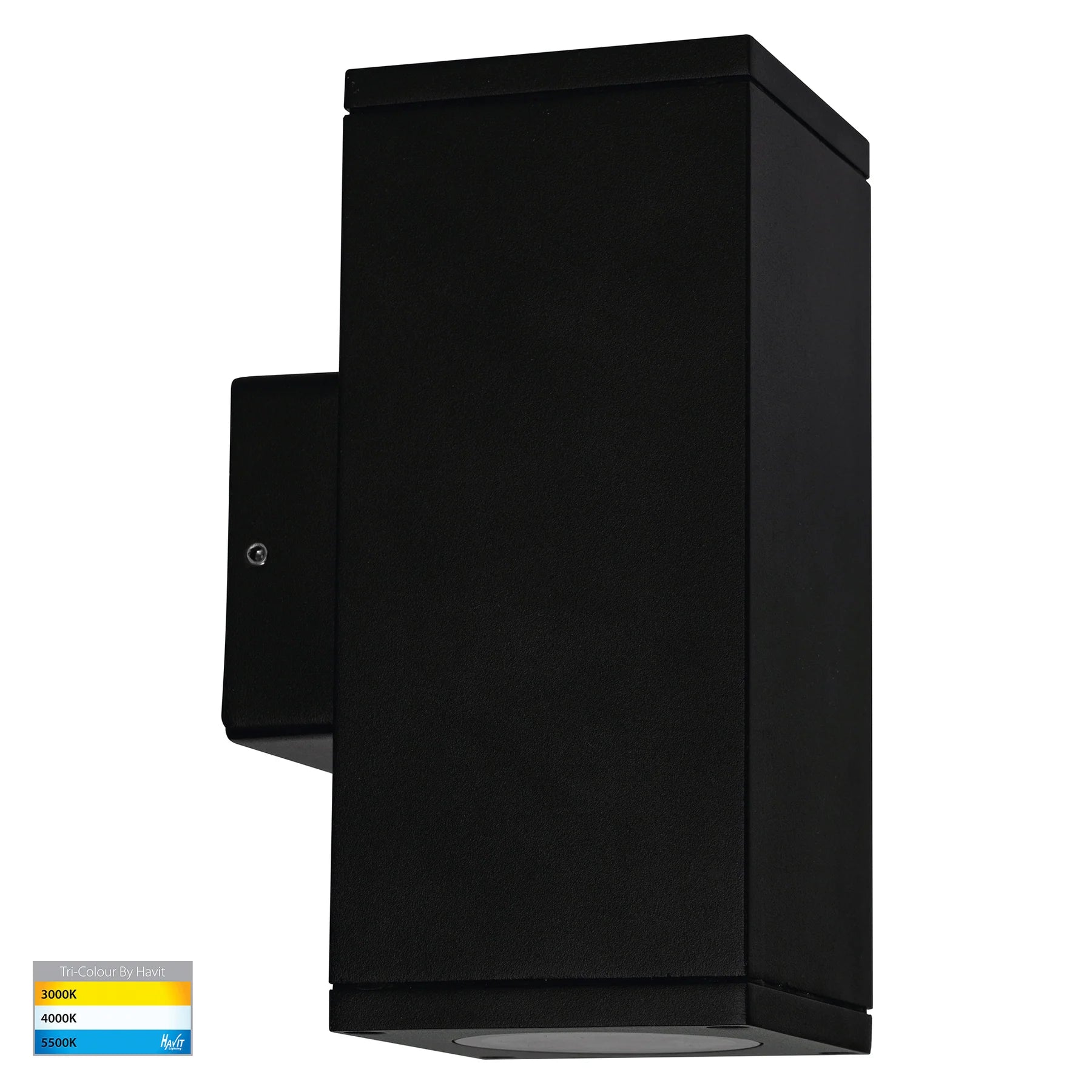 Havit Quadru Square Up & Down Exterior Wall Lights Tri - Black 2x5W 240V IP54 - HV3624T-BLK