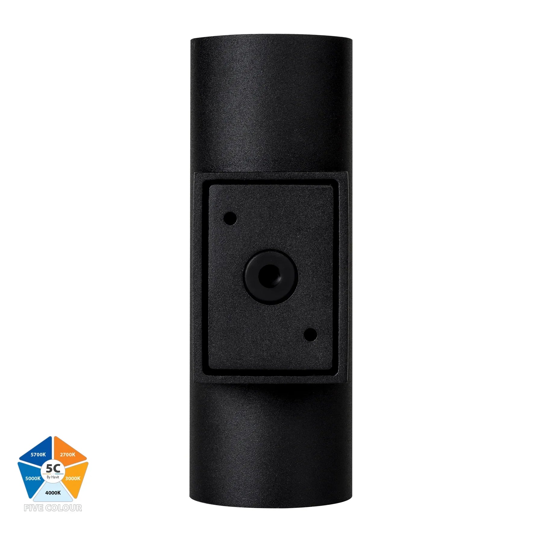 Havit Aries Up & Down Exterior Wall Lights 5CCT Black 2x6W 240V IP65 - HV3626S-ALUBLK - Havit Lighting