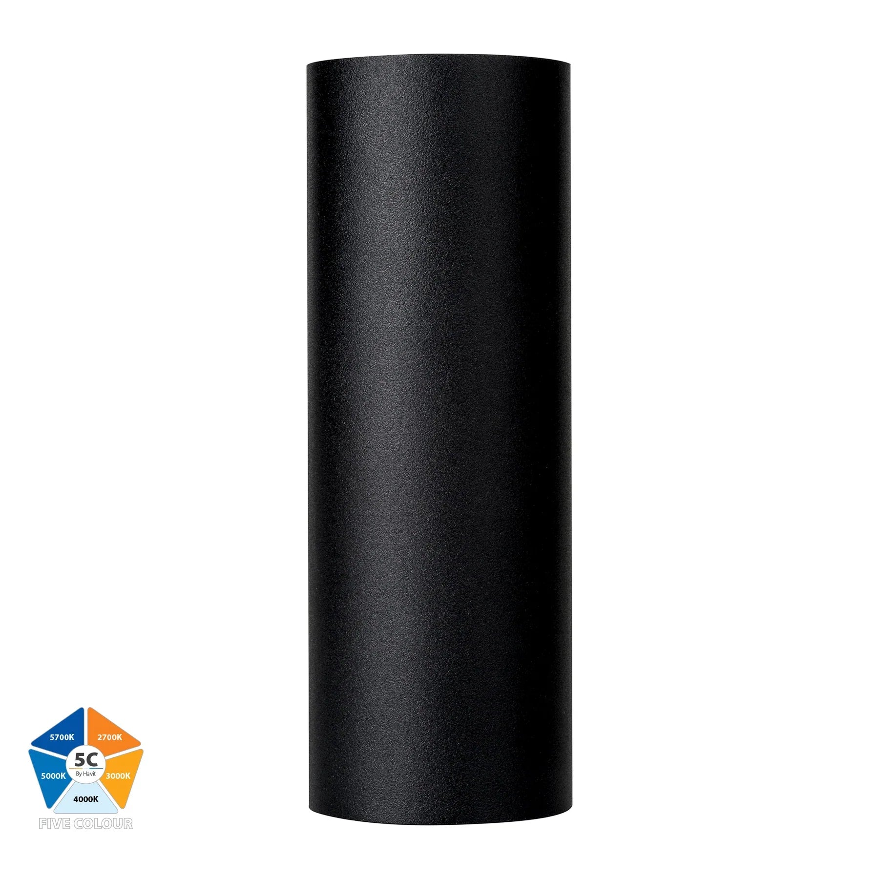 Havit Aries Up & Down Exterior Wall Lights 5CCT Black 2x6W 240V IP65 - HV3626S-ALUBLK - Havit Lighting