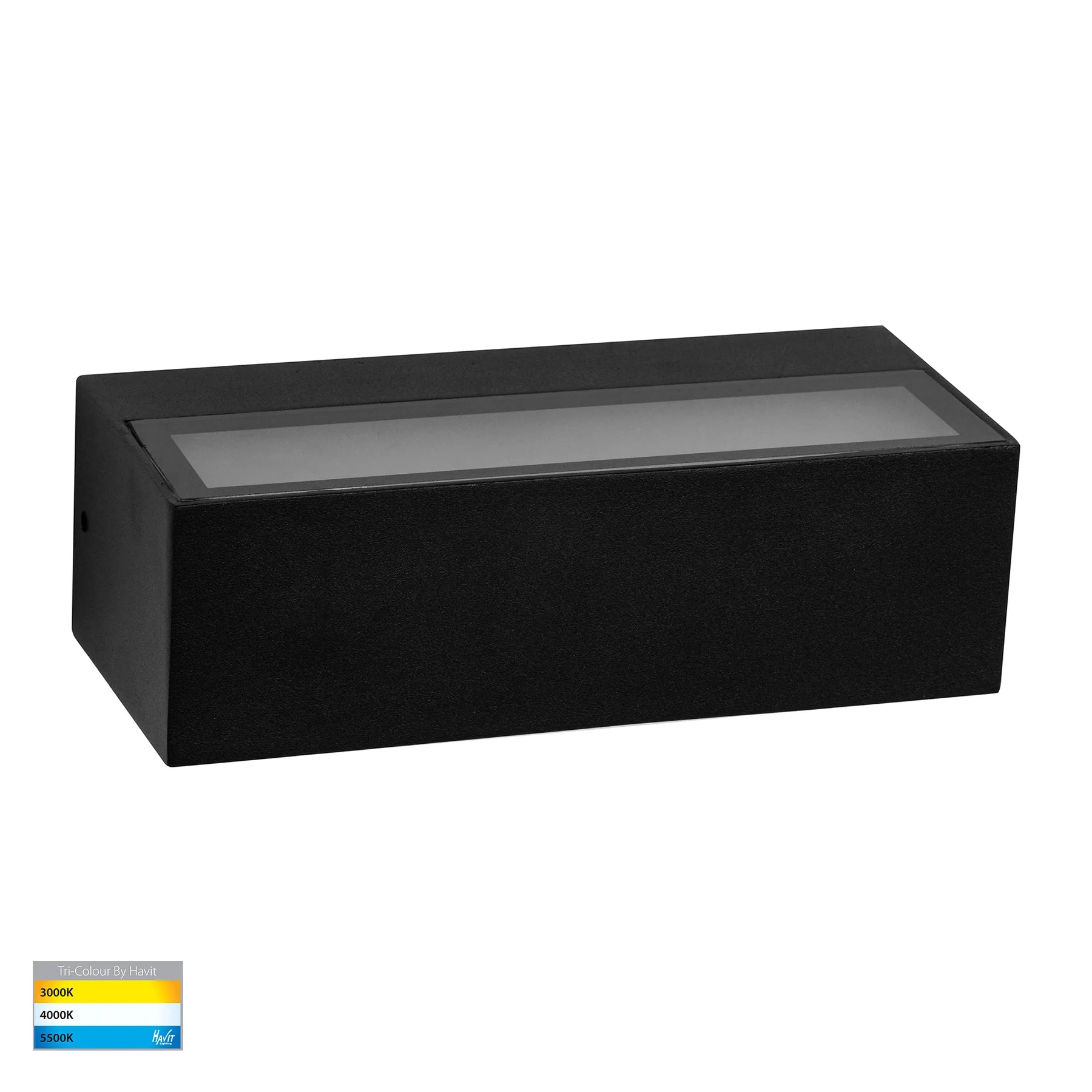 Havit Siena Up & Down Exterior Wall Lights Tri - Black 2x4.5W 240V IP54 - HV3655T-BLK - Havit Lighting