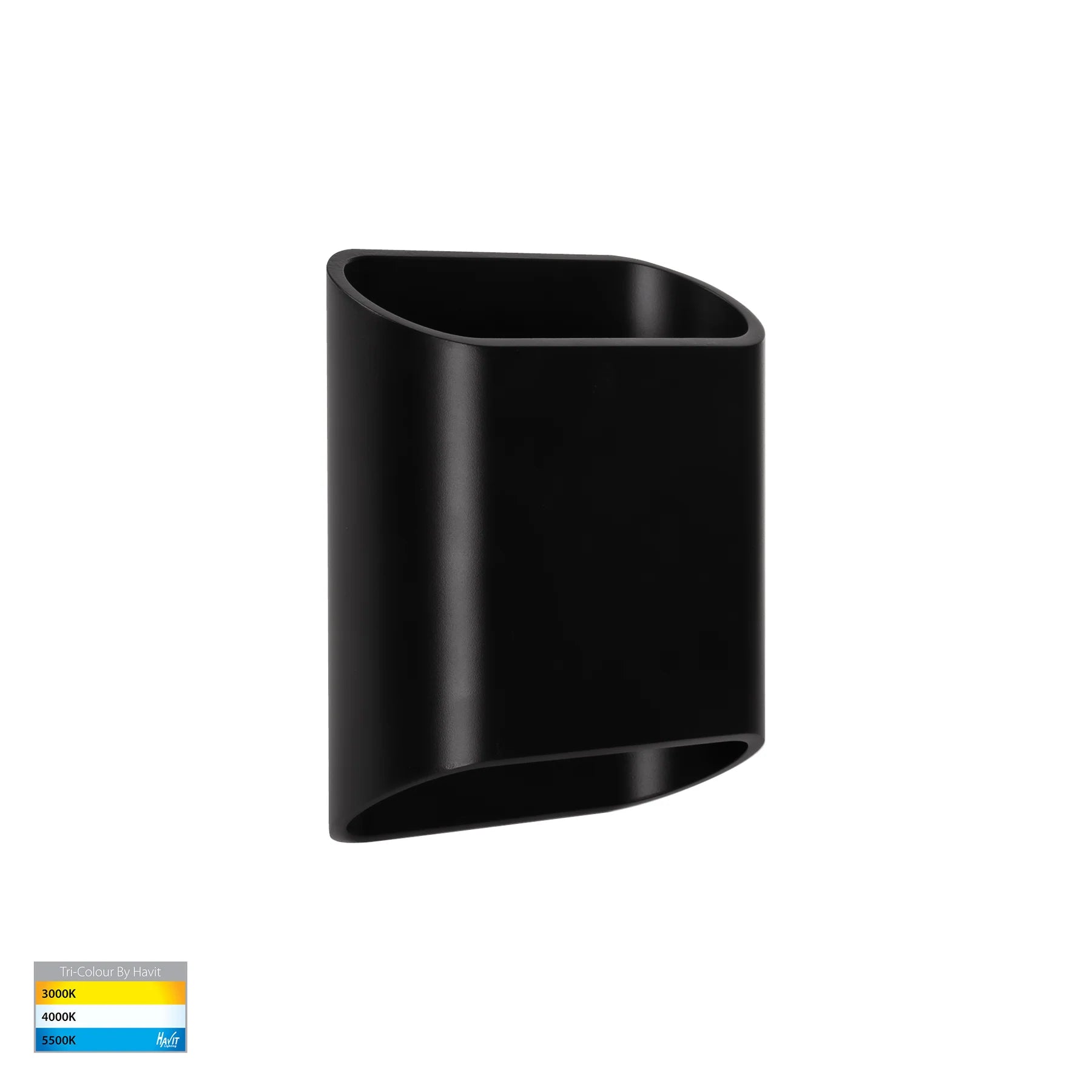 Havit Contec Up & Down Exterior Wall Lights Tri- Aluminium Black 2x5W 240V IP65- HV3662T-BLK-240V