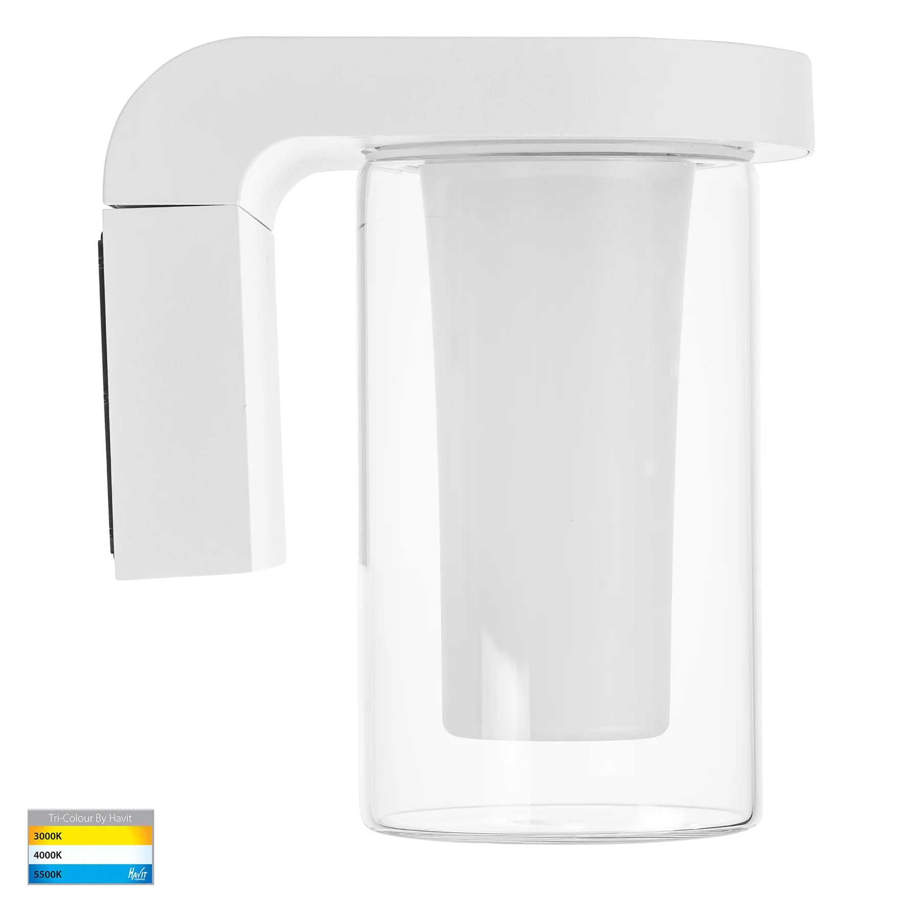 Havit Otaner LED Exterior Wall Lights Tri- White 10W 240V IP54 - HV3691T-WHT-240V