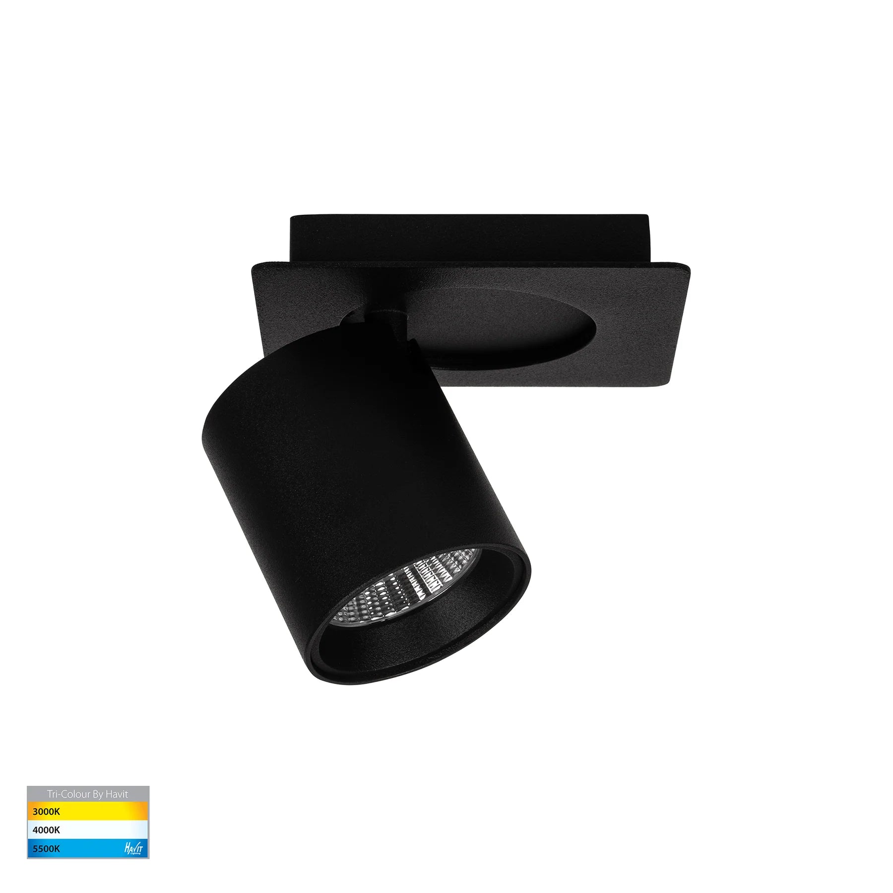 Havit Sbarra Single Adjustable LED Bar Lights Tri- Black 8W 240V IP20- HV4003T-1-BLK