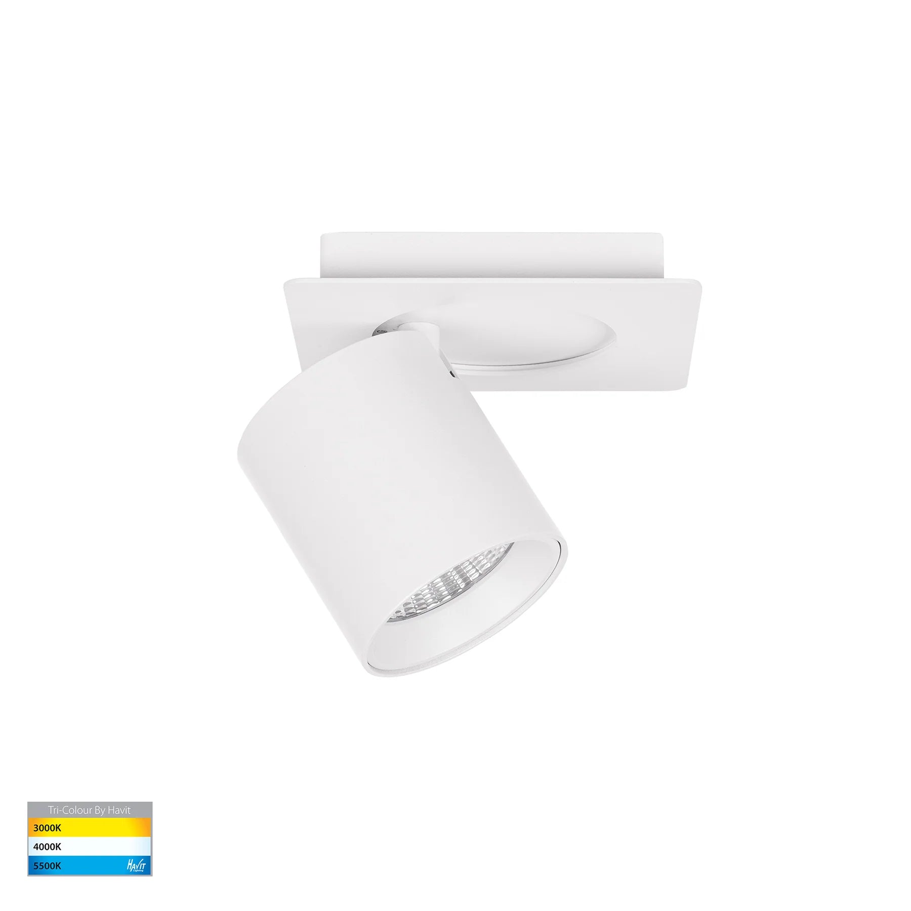Havit Sbarra Single Adjustable LED Bar Lights Tri- White 8W 240V IP20- HV4003T-1-WHT