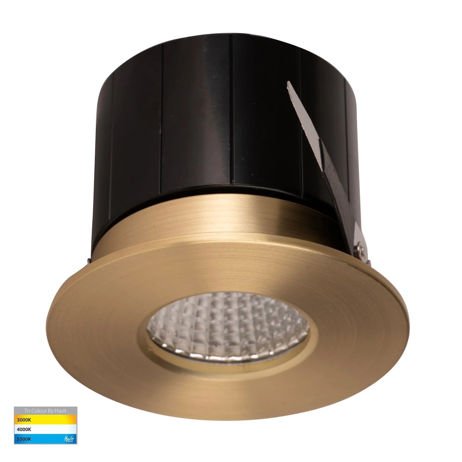 Havit Prime Fixed LED Downlights Tri- Brass 12W 240V IP54- HV5511T-BR