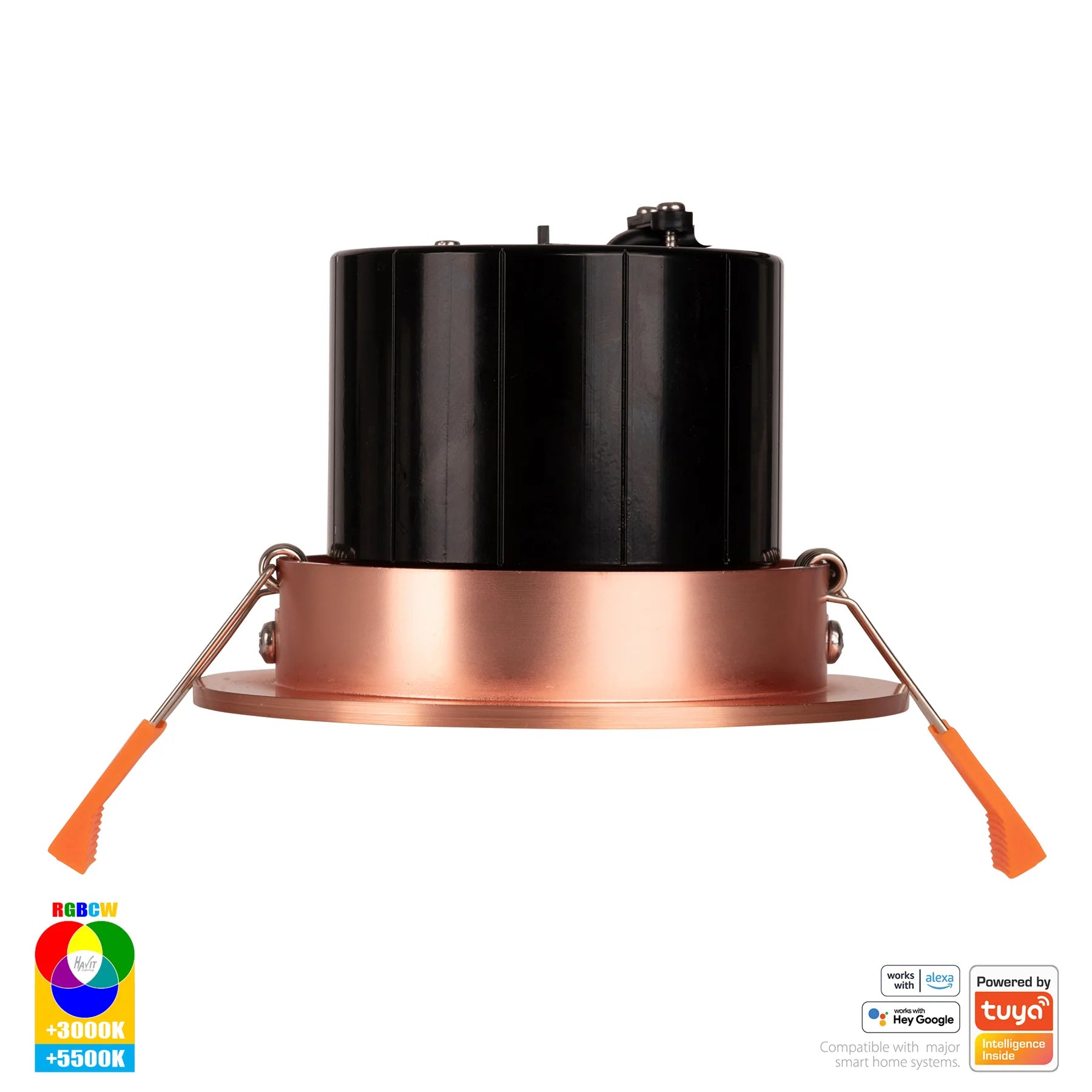 Havit Prime Tilt WIFI LED Downlights RGBCW Copper 12W 240V IP54- HV5512RGBCW-CP