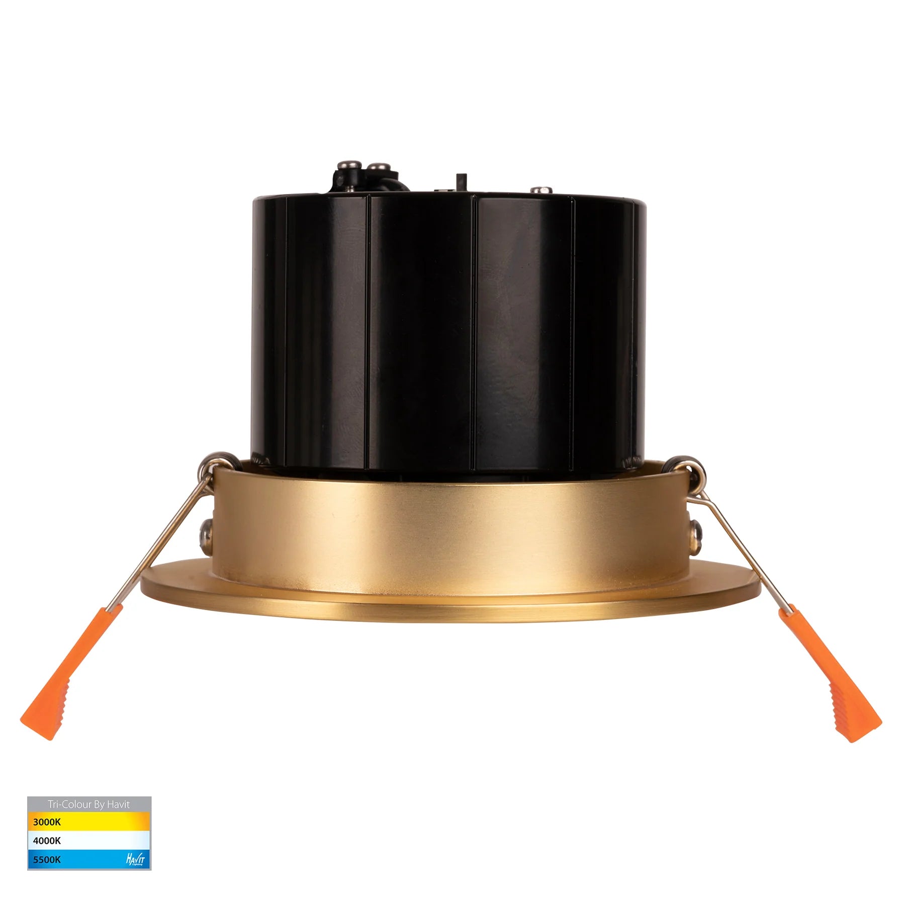 Havit Prime Tilt LED Downlights Tri- Brass 12W 240V IP54- HV5512T-BR