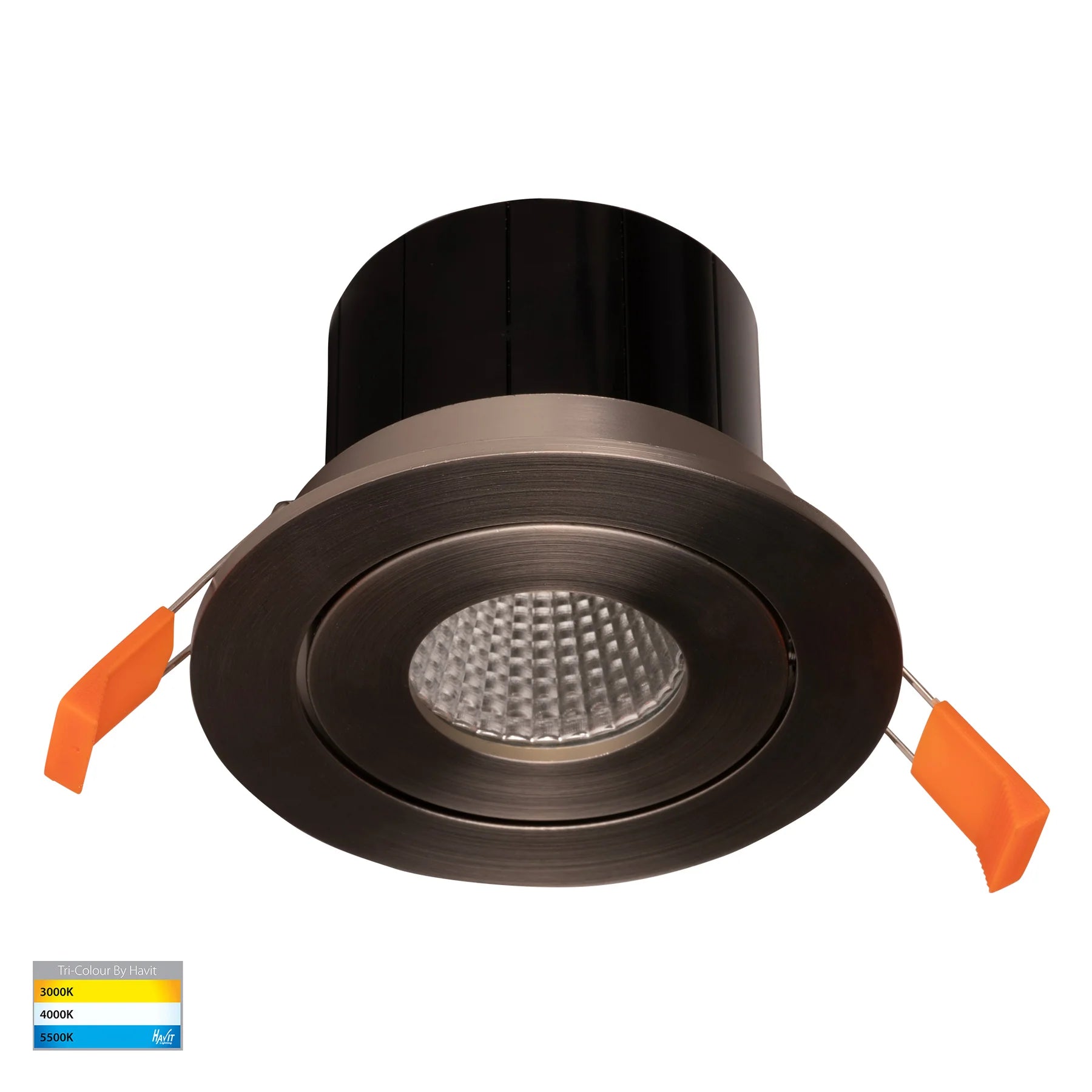 Havit Prime Tilt LED Downlights Tri- Nickel 12W 240V IP54- HV5512T-NK