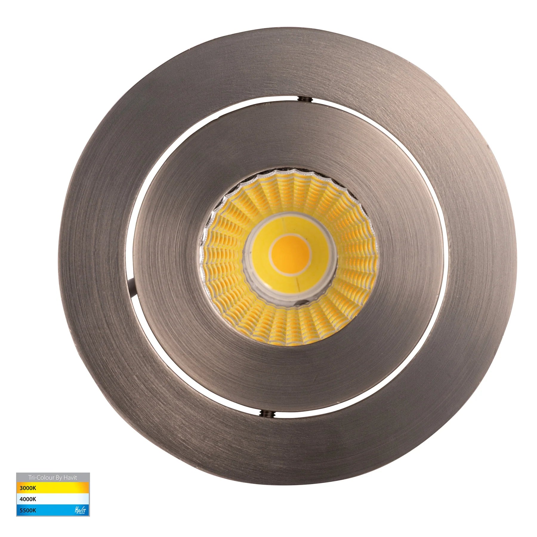 Havit Prime Tilt LED Downlights Tri- Nickel 12W 240V IP54- HV5512T-NK