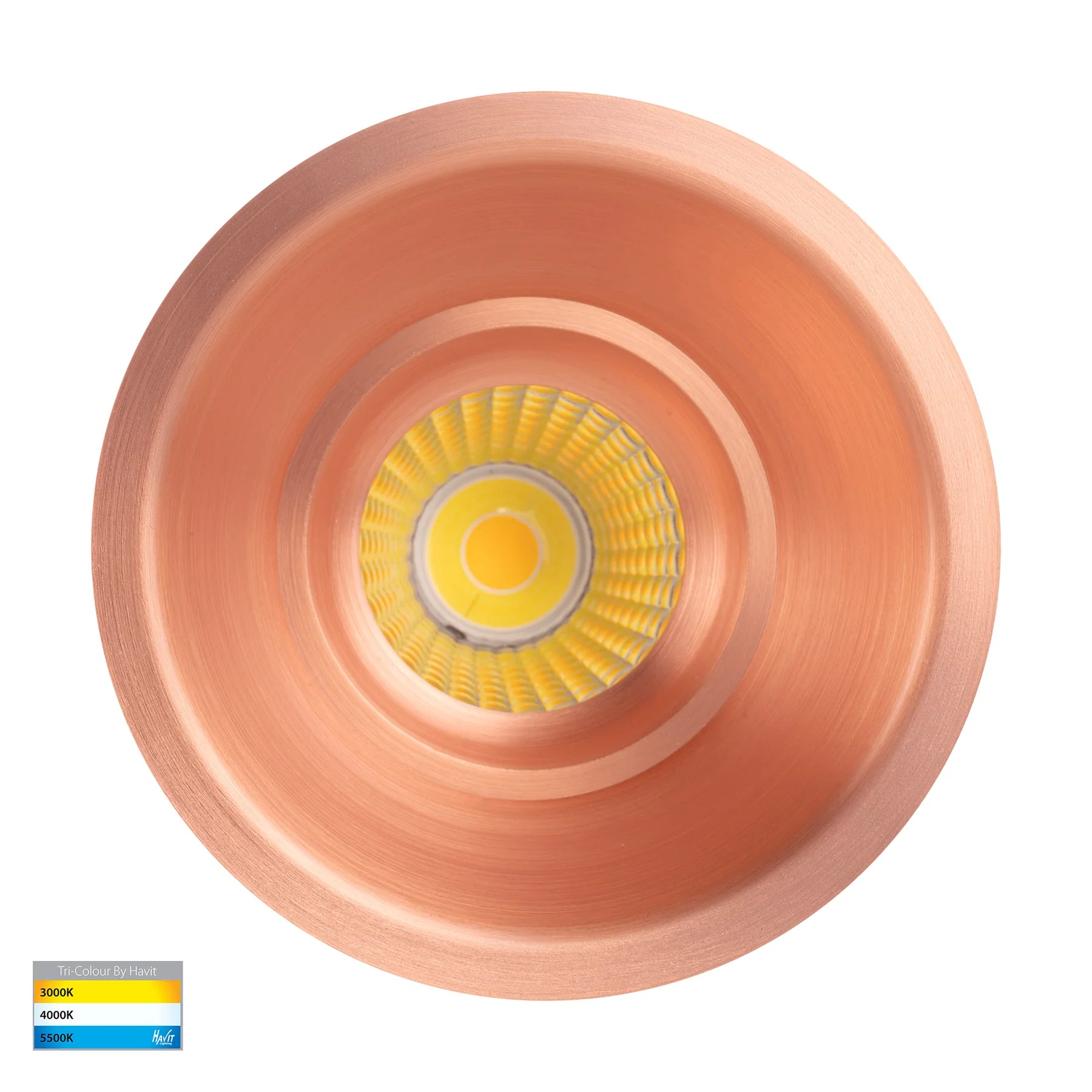 Havit Prime Fixed Deep LED Downlights Tri- Copper 12W 240V IP54- HV5514T-CP