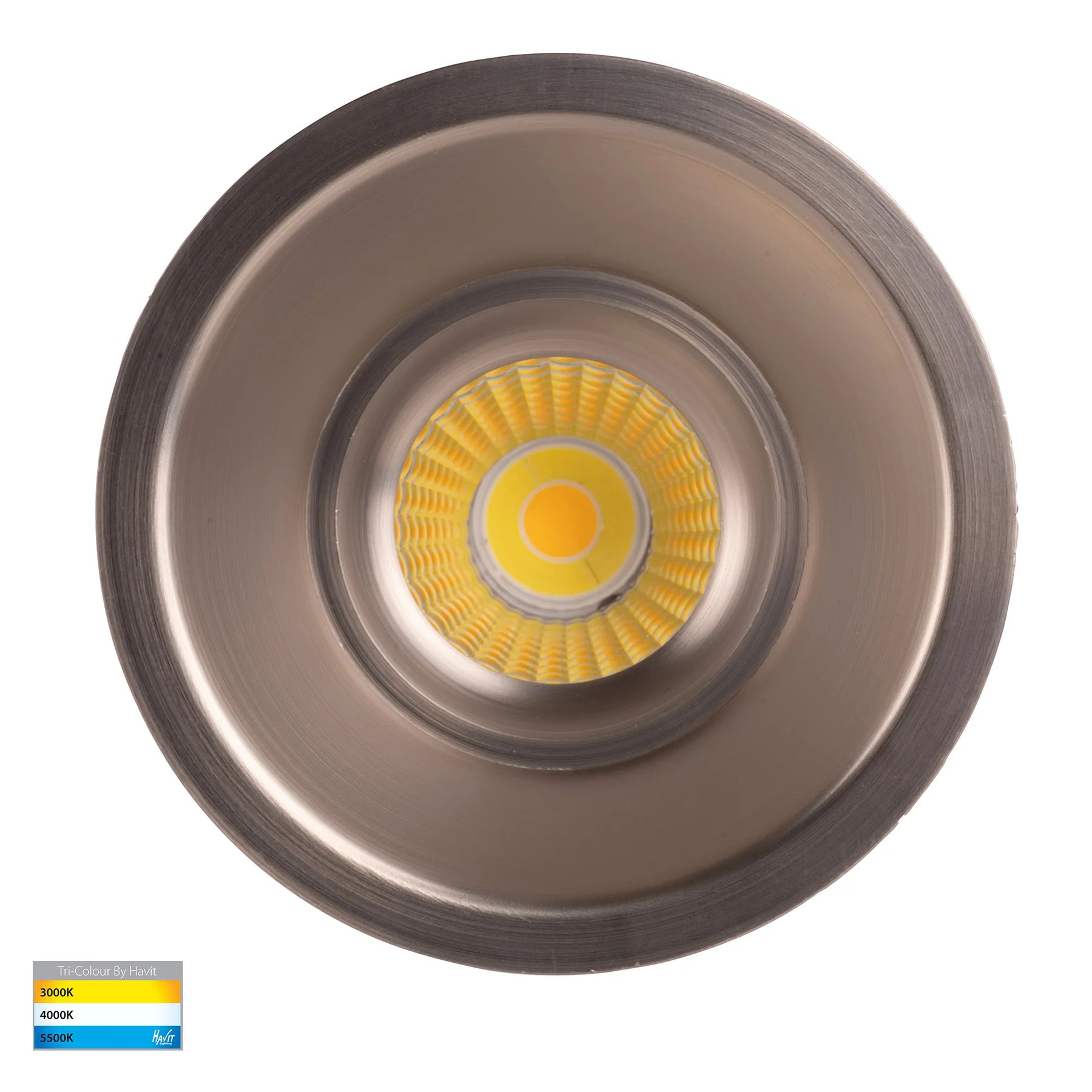 Havit Prime Fixed Deep LED Downlights Tri- Nickel 12W 240V IP54- HV5514T-NK