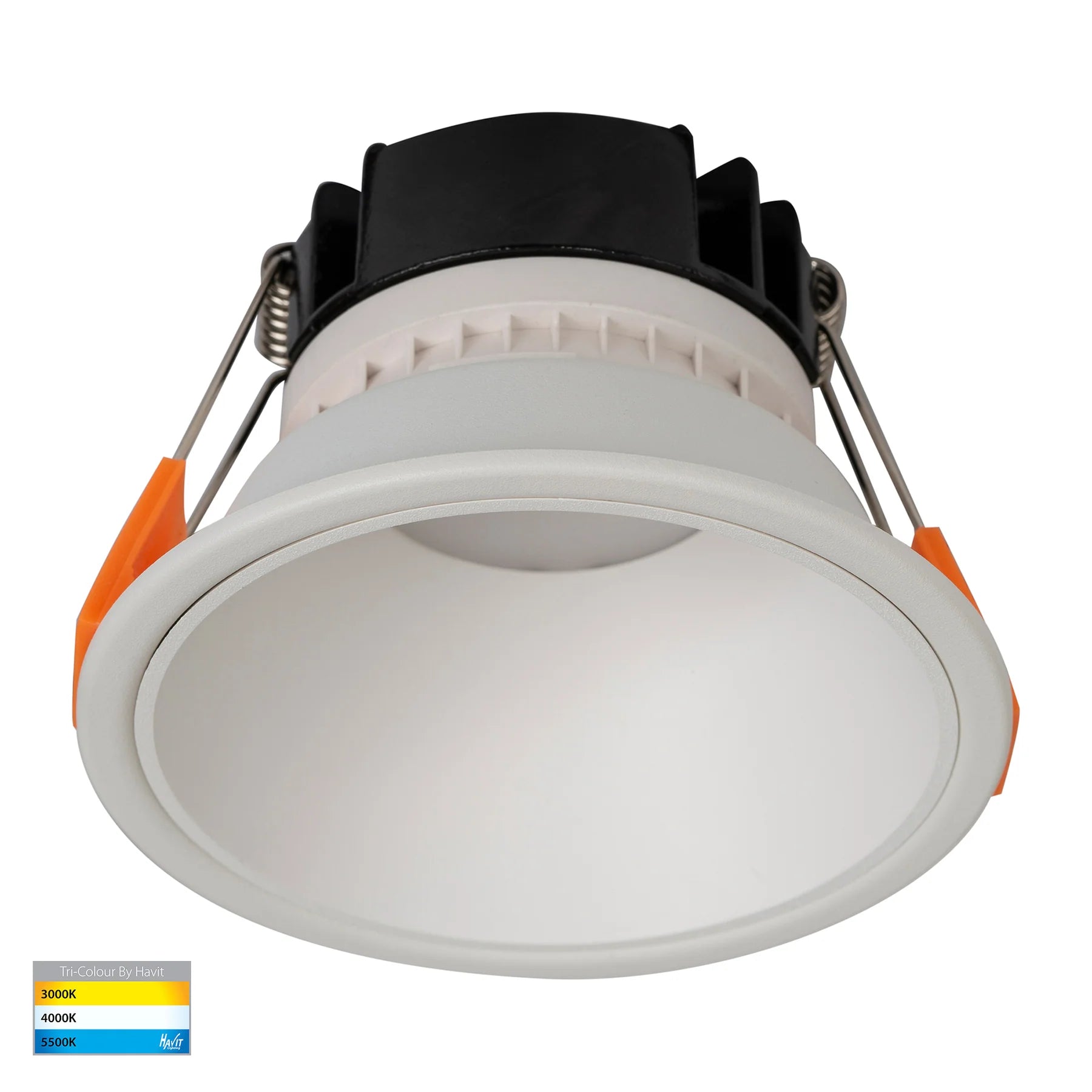 Havit Gleam Fixed Deep LED Downlight Tri - White with White Insert 9W 240V IP54 - HV5528T-WW - Havit Lighting