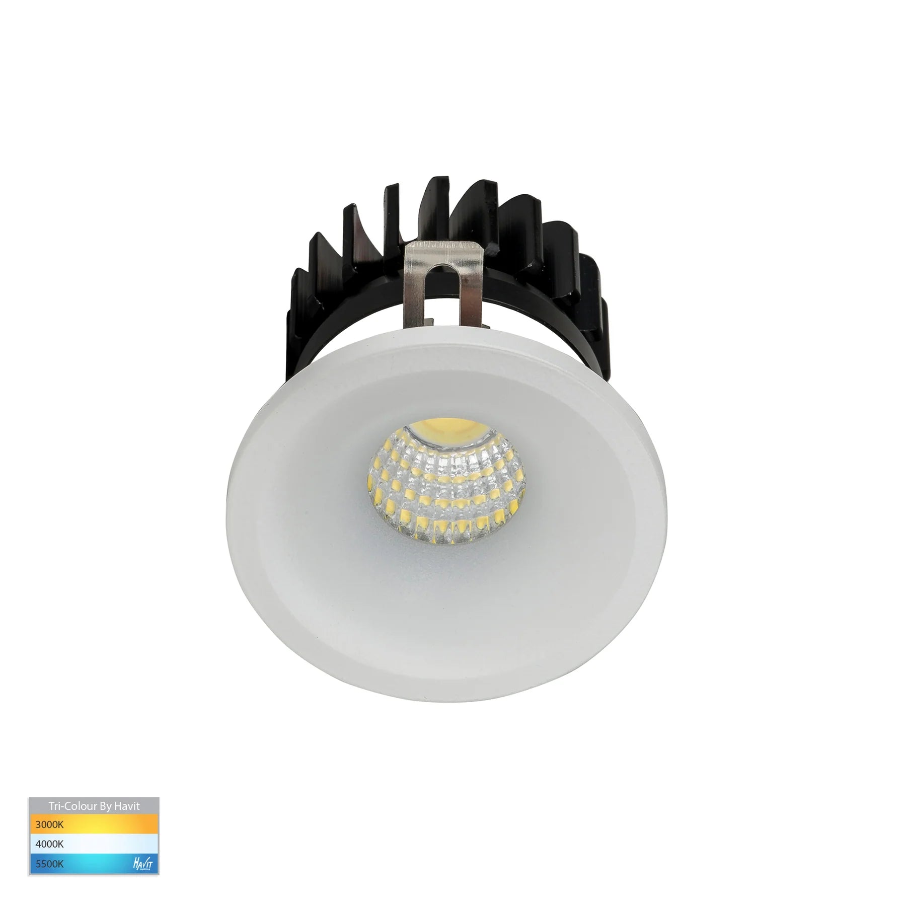 Havit Niche Round Mini Recessed LED Downlight Tri - White 3W 240V IP54 - HV5702T-WHT - Havit Lghting