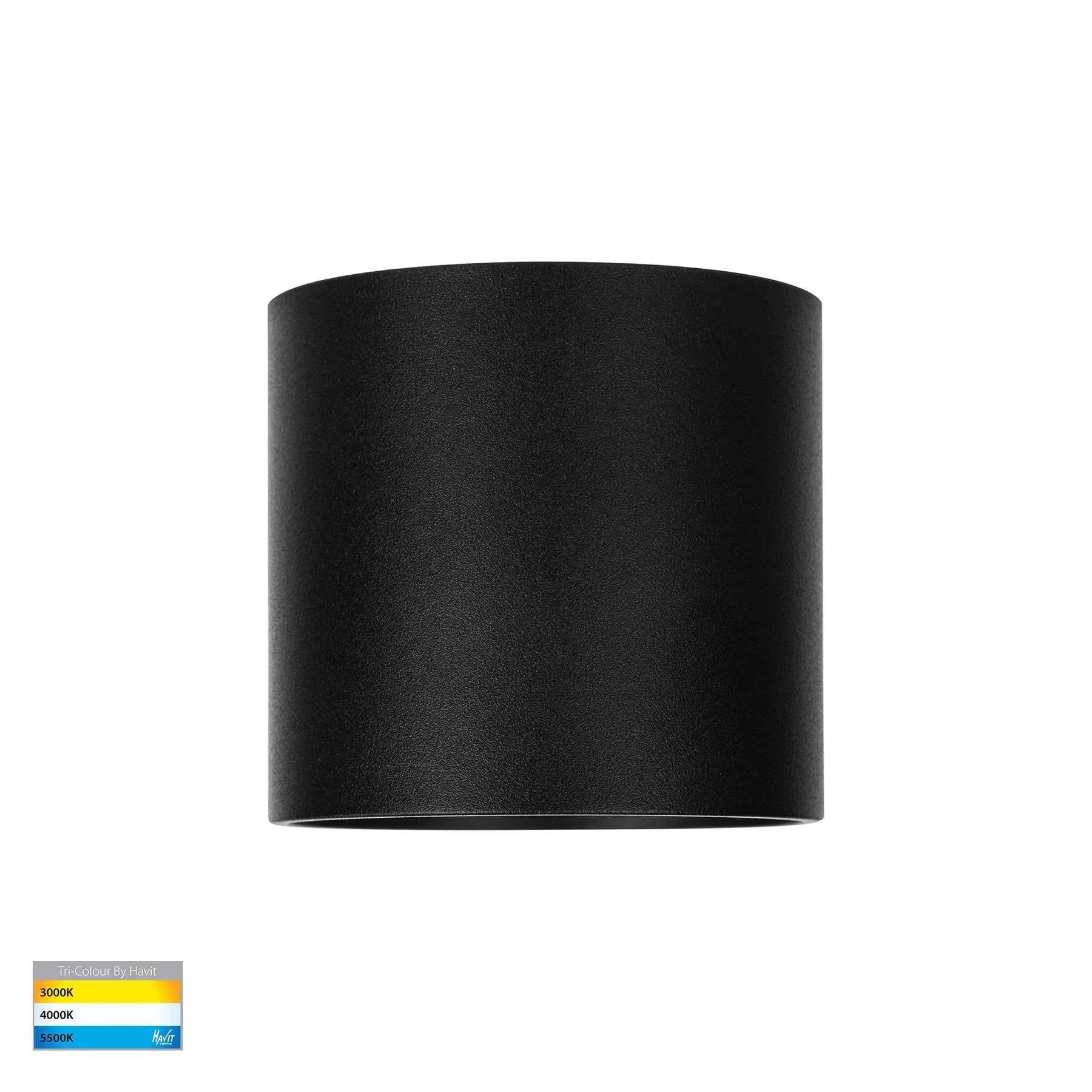 Havit Nella LED Surface Mounted Downlight Tri - Black 7W 12V/240V IP54 - HV5802T-BLK, HV5802T-BLK-12V