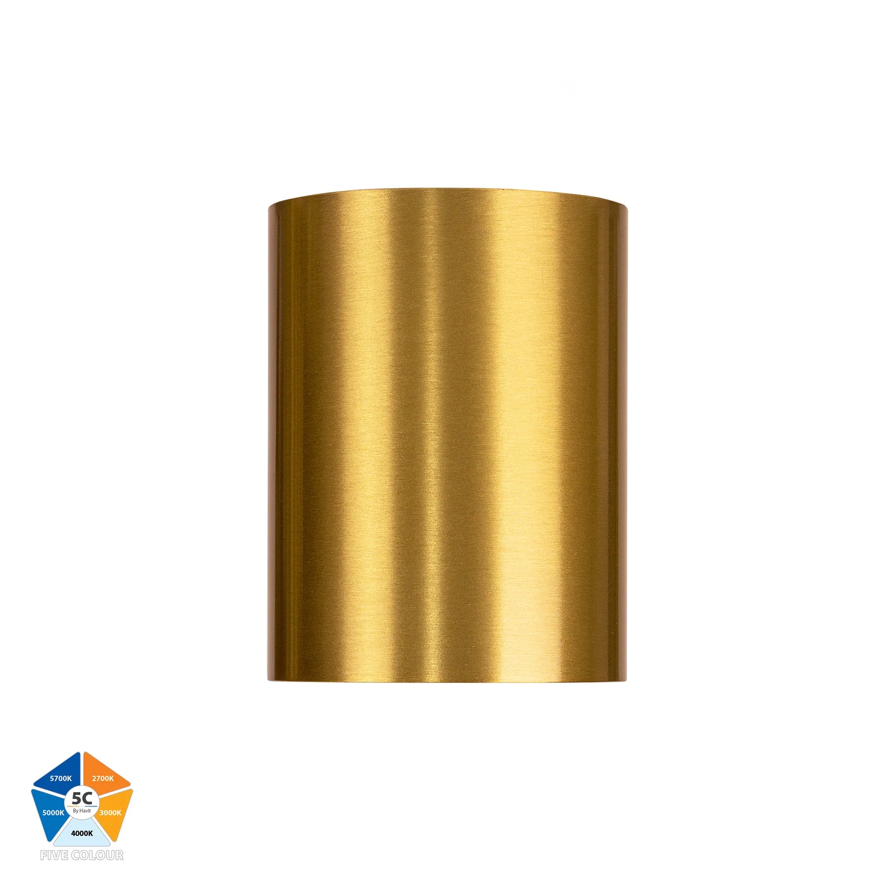Havit Nella Surface Mounted LED Downlights 5CCT Brass 12W 12V/240V IP54- HV5842S-BR, HV5842S-BR-12V