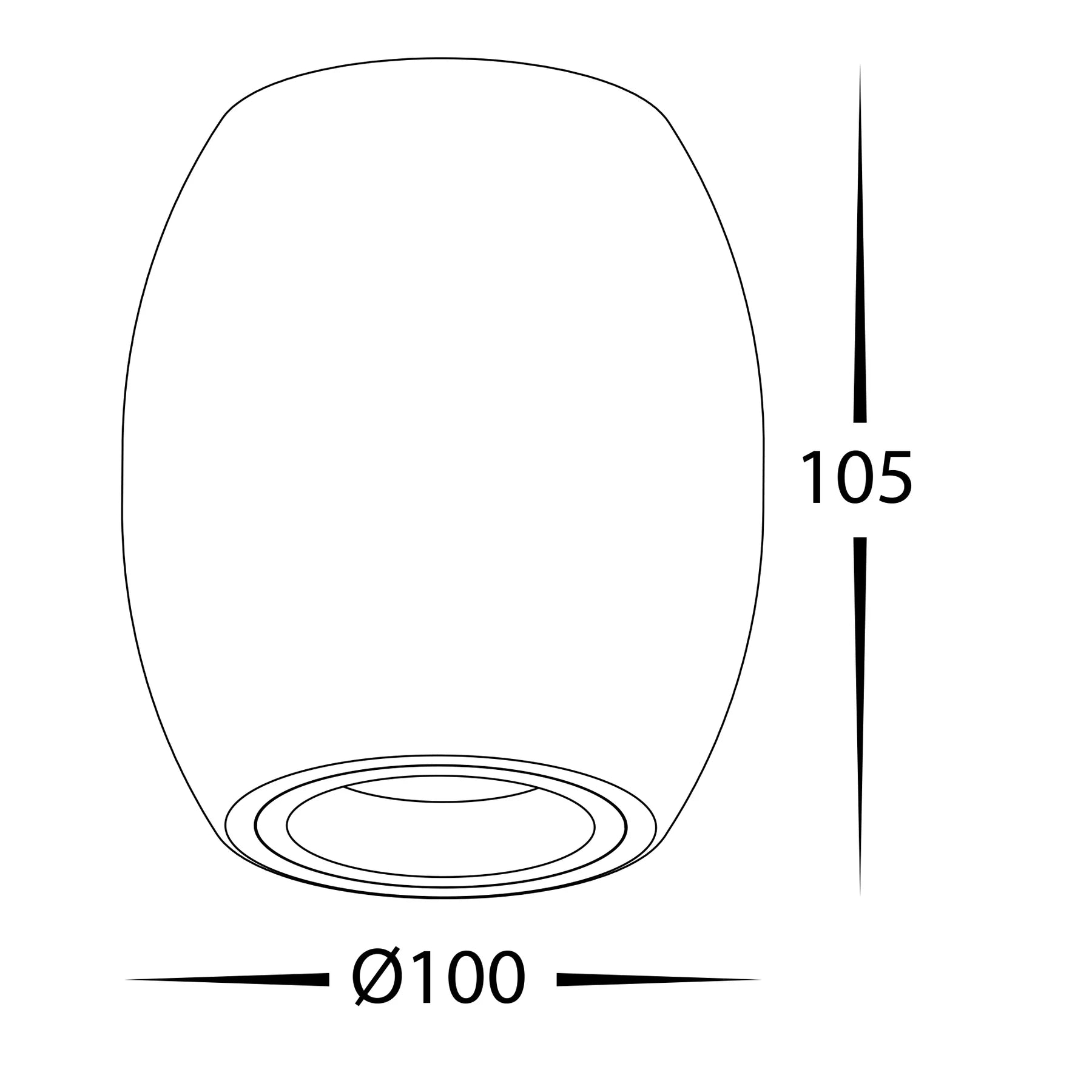 Havit Nella Surface Mounted LED Downlights 5 Colour Black 7W 240V IP54- HV5848S-BLK