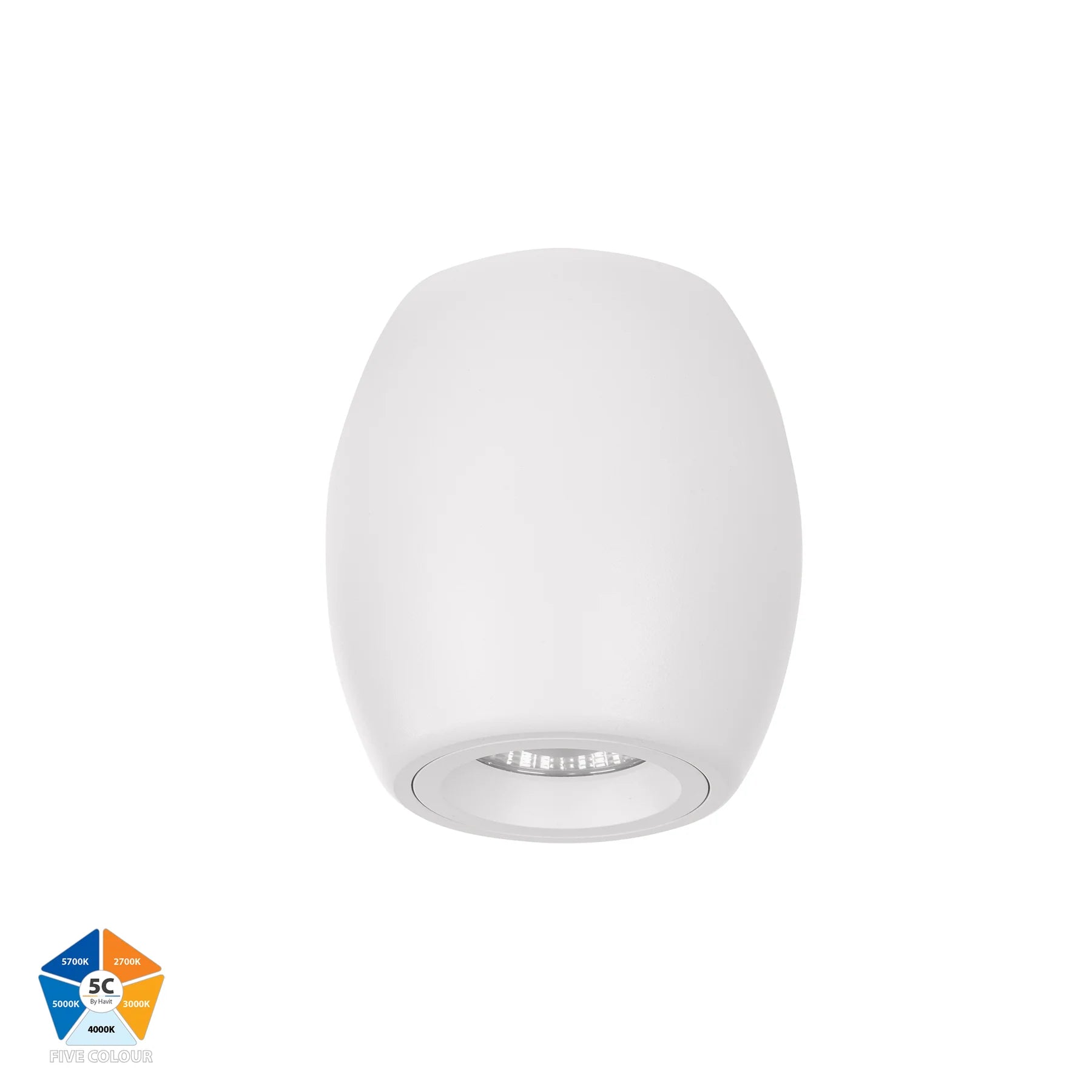 Havit Nella Surface Mounted LED Downlights 5 Colour White 7W 240V IP54- HV5848S-WHT