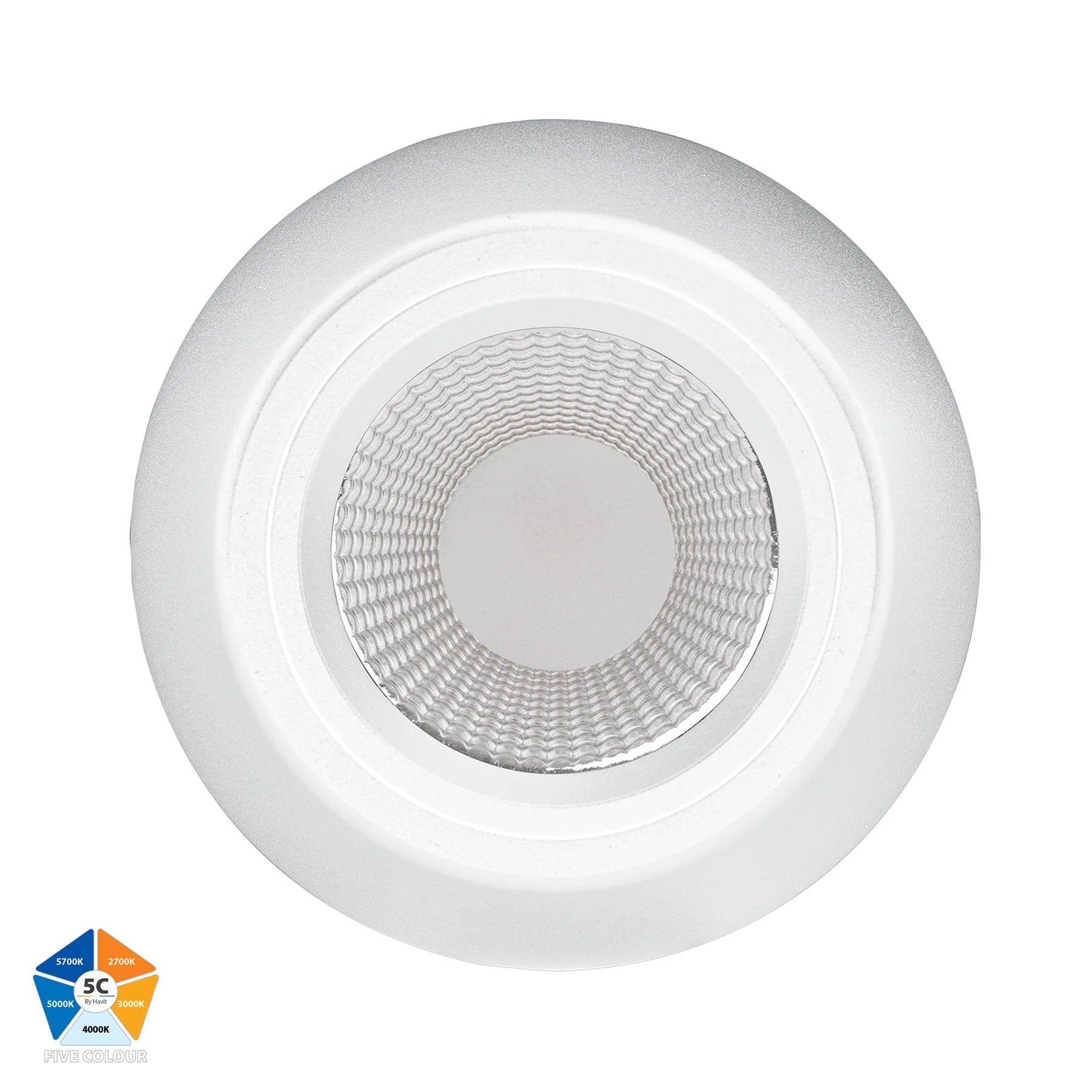 Havit Nella Surface Mounted LED Downlights 5 Colour White 12W 240V IP54- HV5849S-WHT