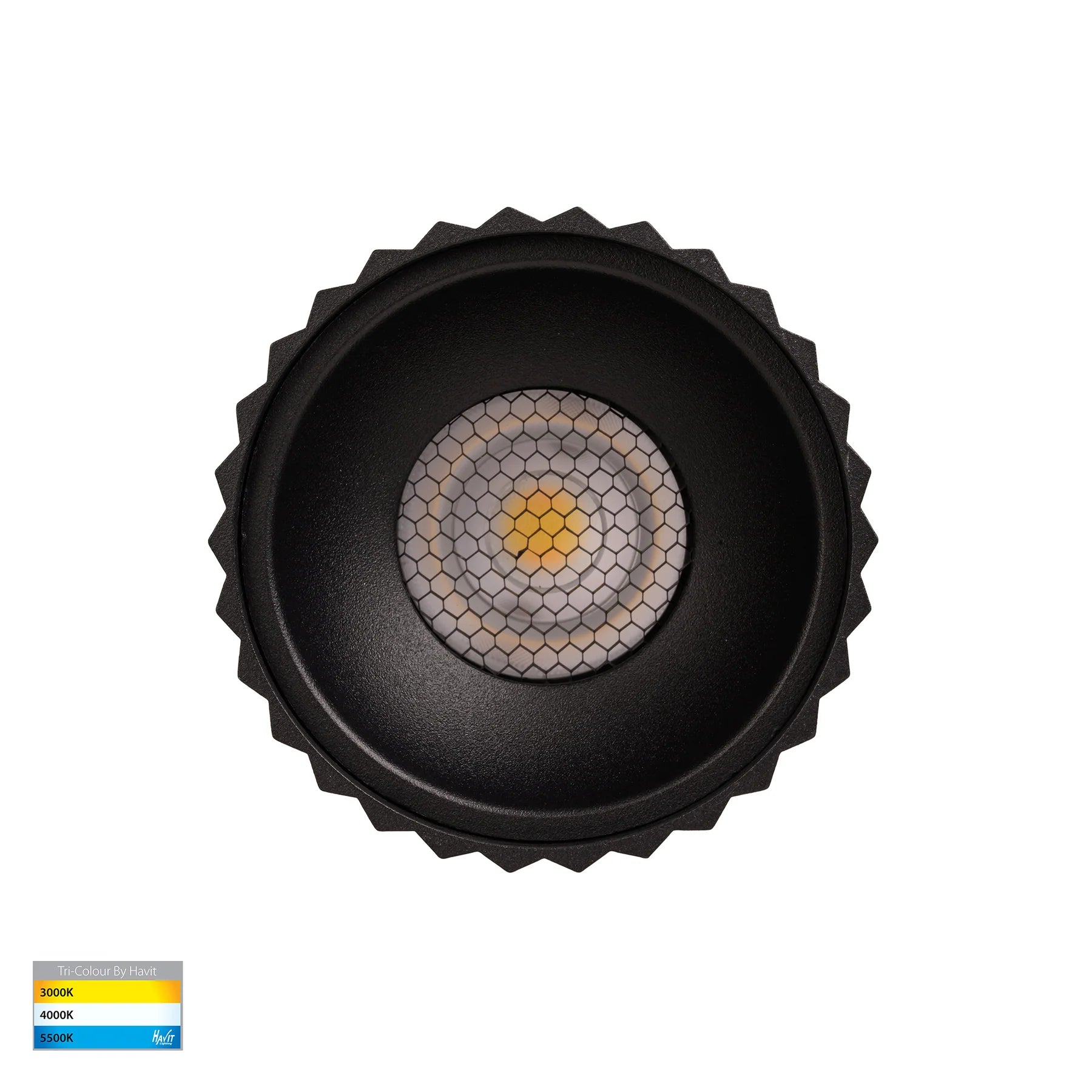Havit Nella Surface Mounted LED Downlights 5 Colour Black 12W 12V/240V IP65- HV5852S-BLK | HV5852S-BLK-12V