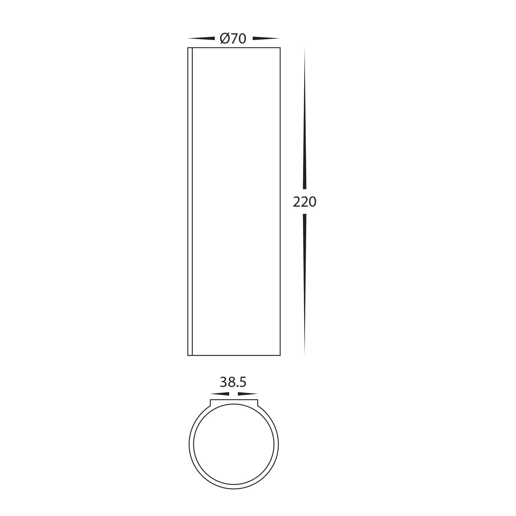 Havit Valec Flush Up & Down Plaster Interior Wall Lights Tri- 2x5W 240V IP20- HV8021T