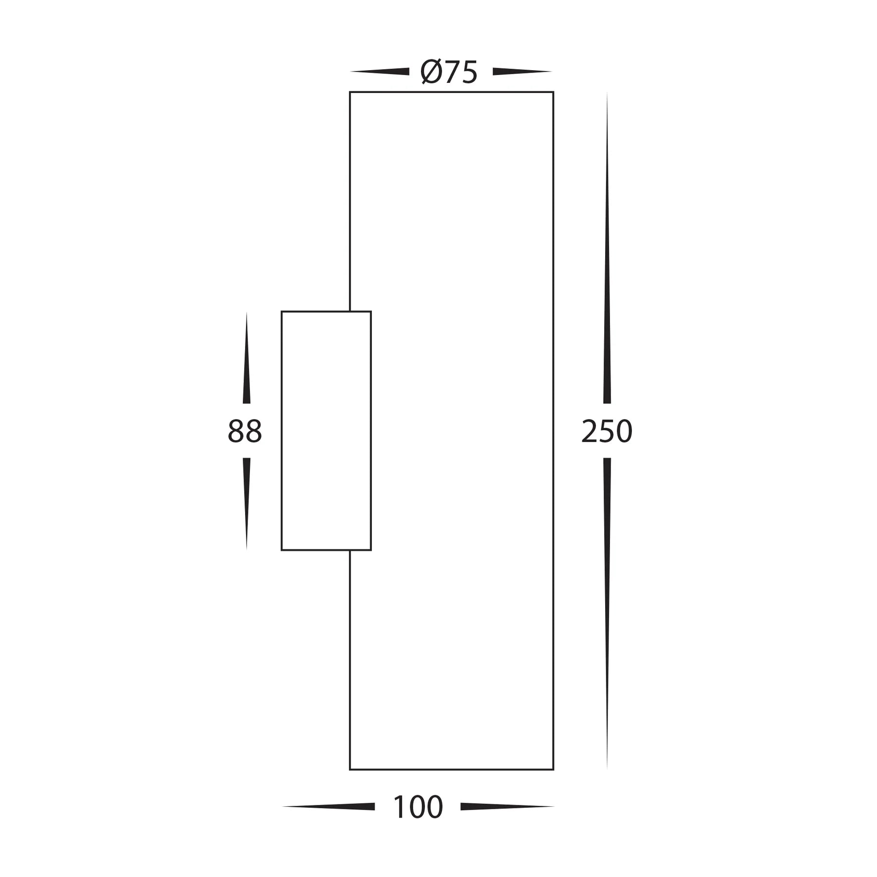 Havit Strokka Up & Down Plaster Interior Wall Lights Tri-White 2x5W 240V IP20- HV8022T