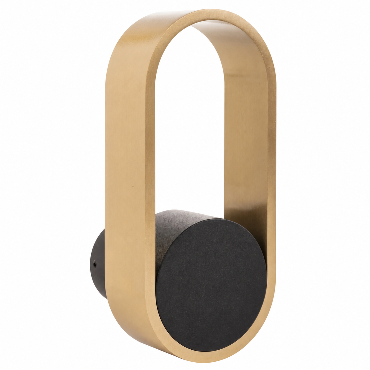 Havit Ovale Interior Wall Light Tri - Black + Brass 7W 240V IP20 - HV8080T-BLKBR - Havit Lighting