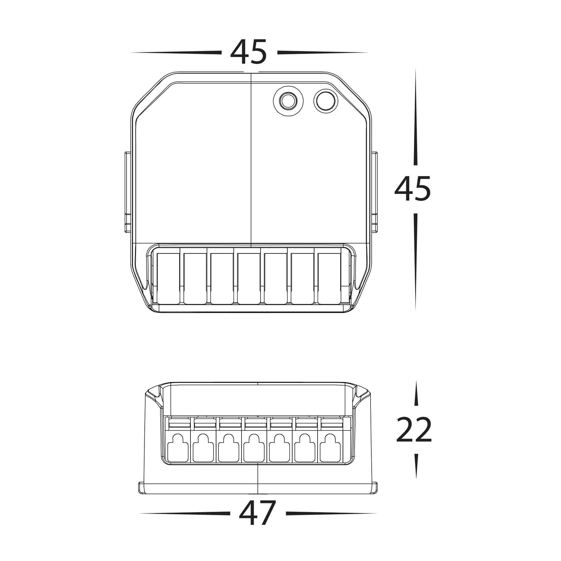 Havit Single Channel RF + Push Dim Receiver Accessories 12-24V IP20- HV9273