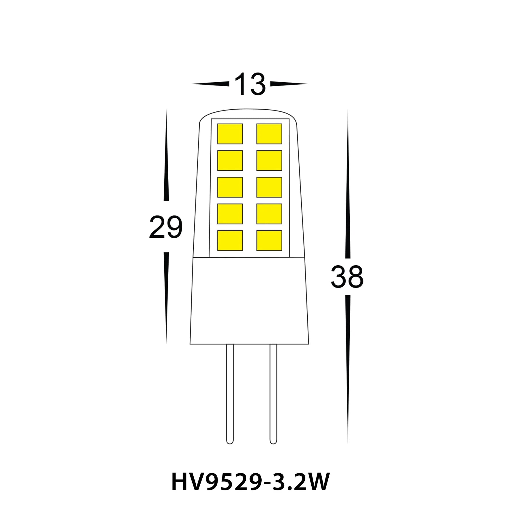 Havit G4 Bi Pin Globes 3000K 5500K 3.2W 12V - HV9523-3.2W, HV9529-3.2W