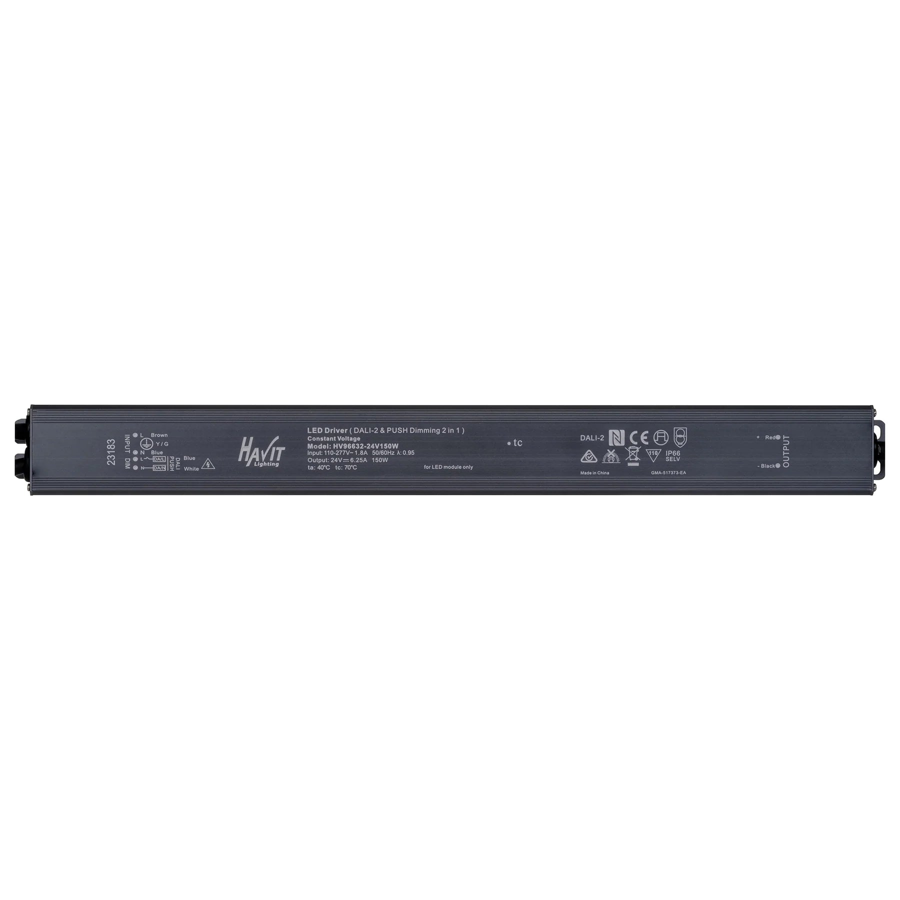 Havit Dali 2 + Push Dim Dimmable LED Drivers 150W 12V/24V IP66 - HV96632-12V150W, HV96632-24V150W