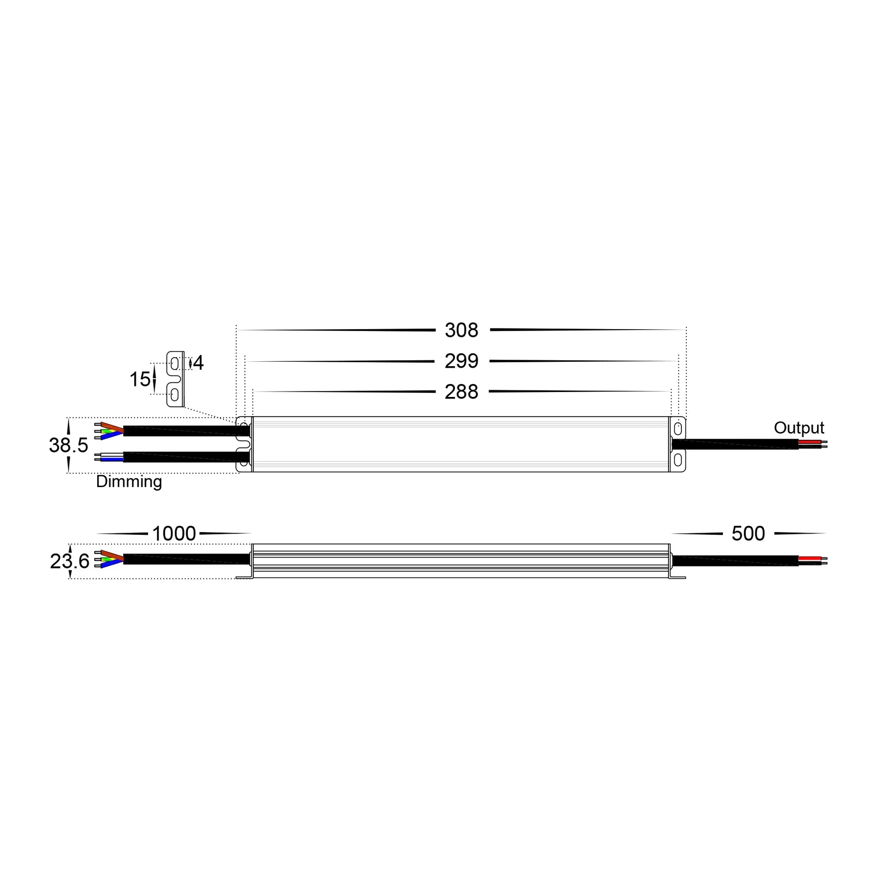 Havit Dali 2 + Push Dim Dimmable LED Drivers 60W 12V/24V IP66 - HV96632-12V60W, HV96632-24V60W