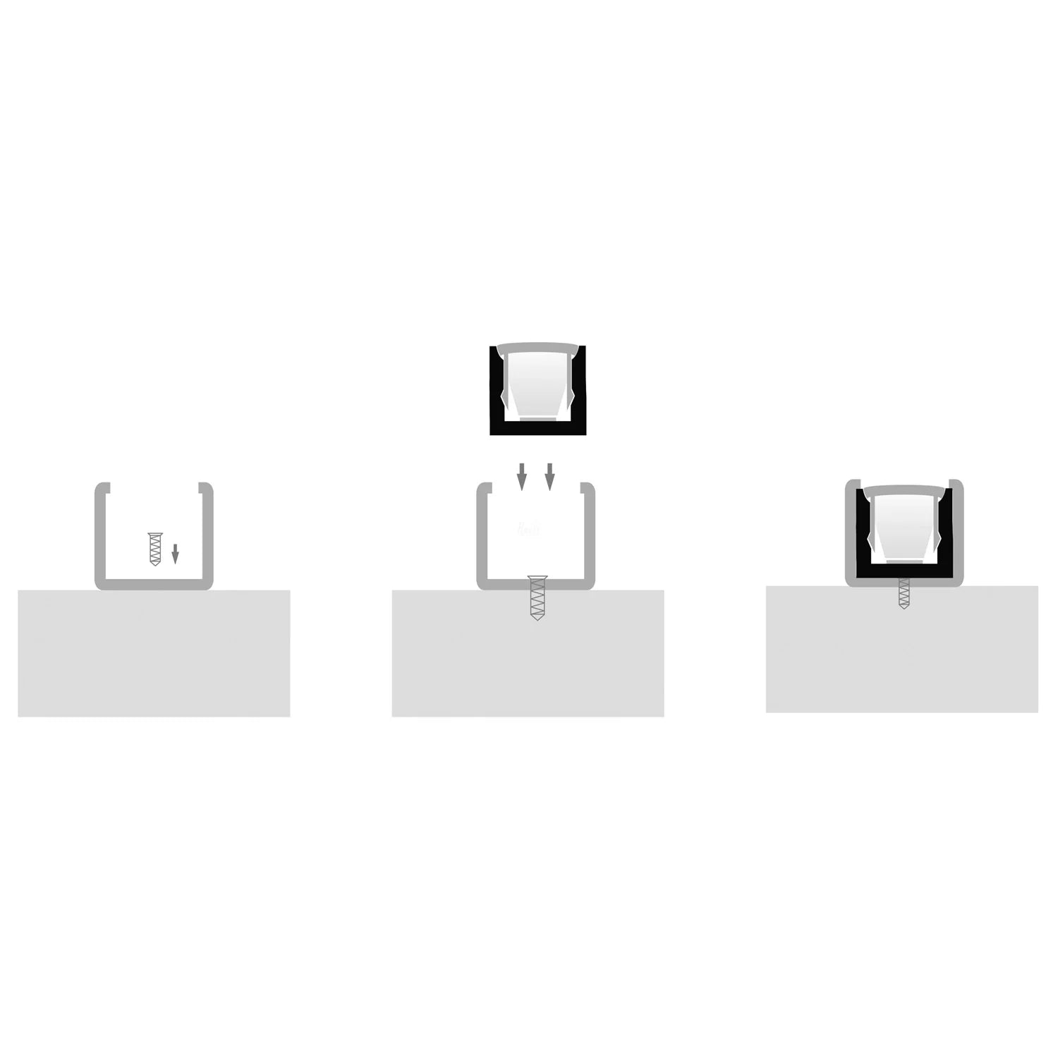 Havit End Caps to suit – Havit Micro Square LED Profile - HV9693-0607-EC