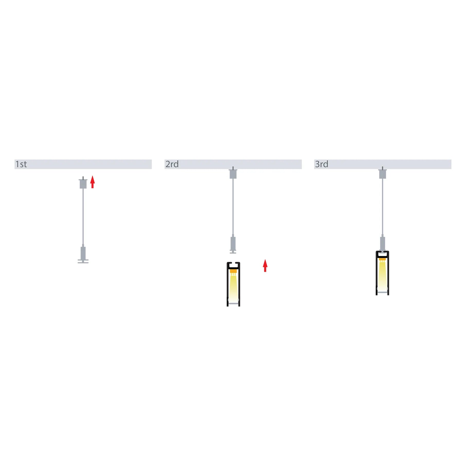 Havit End Caps to suit – Havit Suspended White Aluminium Profile - HV9693-1045-WHT-EC