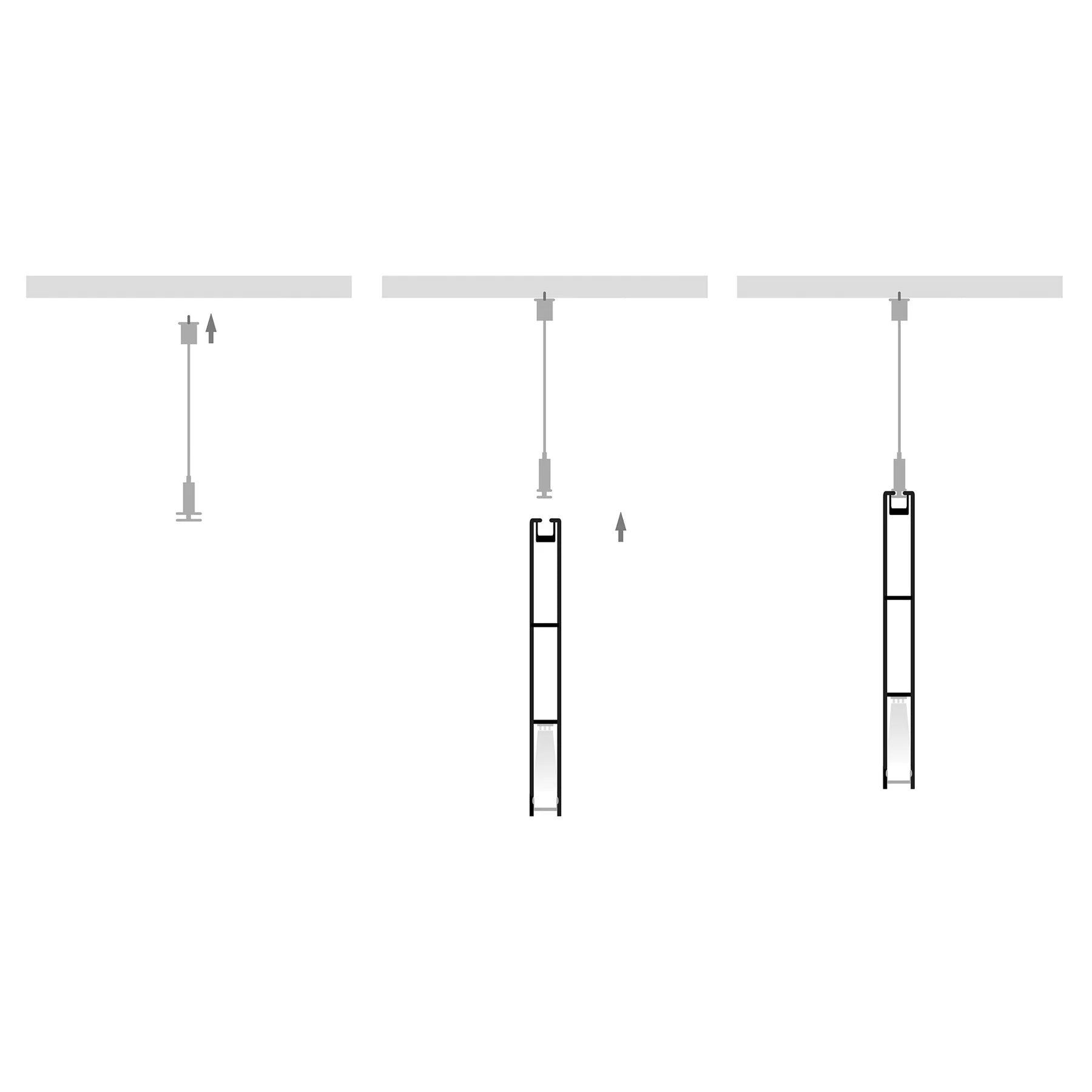 Havit End Caps to suit – Havit Suspended Black Aluminium Profile - HV9693-1089-EC