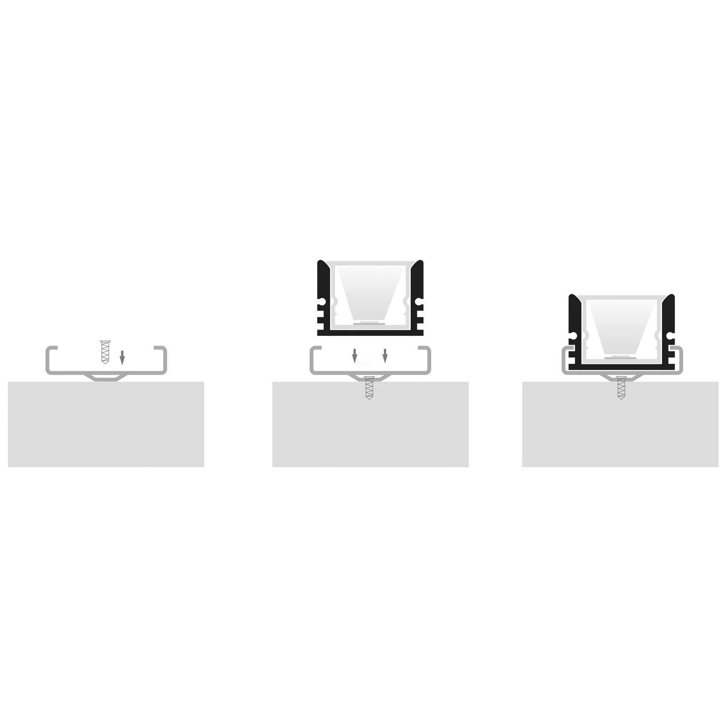 Havit Mounting Clips to suit – Havit Shallow Square Weatherproof Aluminium Profile - HV9693-1812-MC