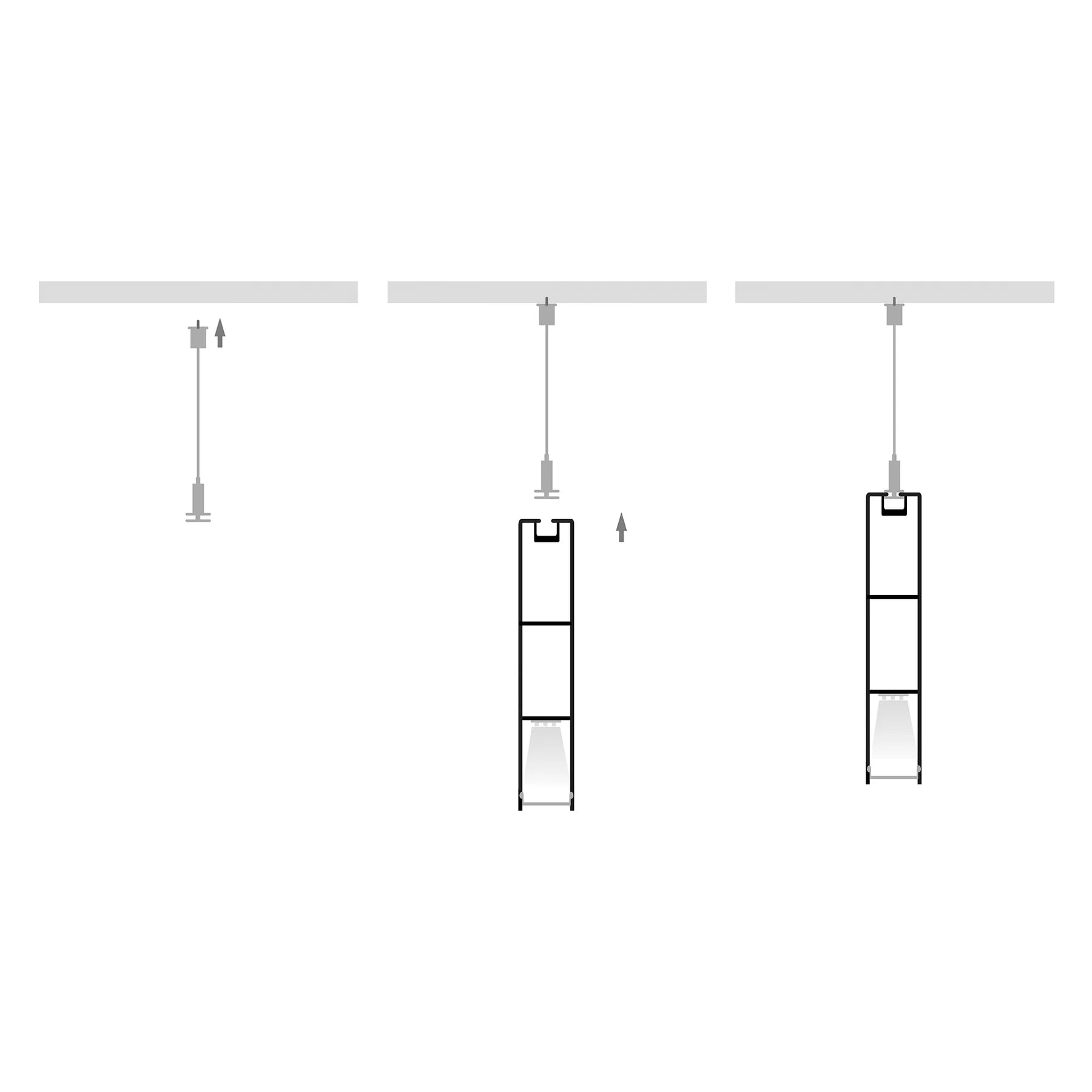 Havit End Caps to suit – Havit Suspended Black Aluminium Profile - HV9693-1896-BLK-EC