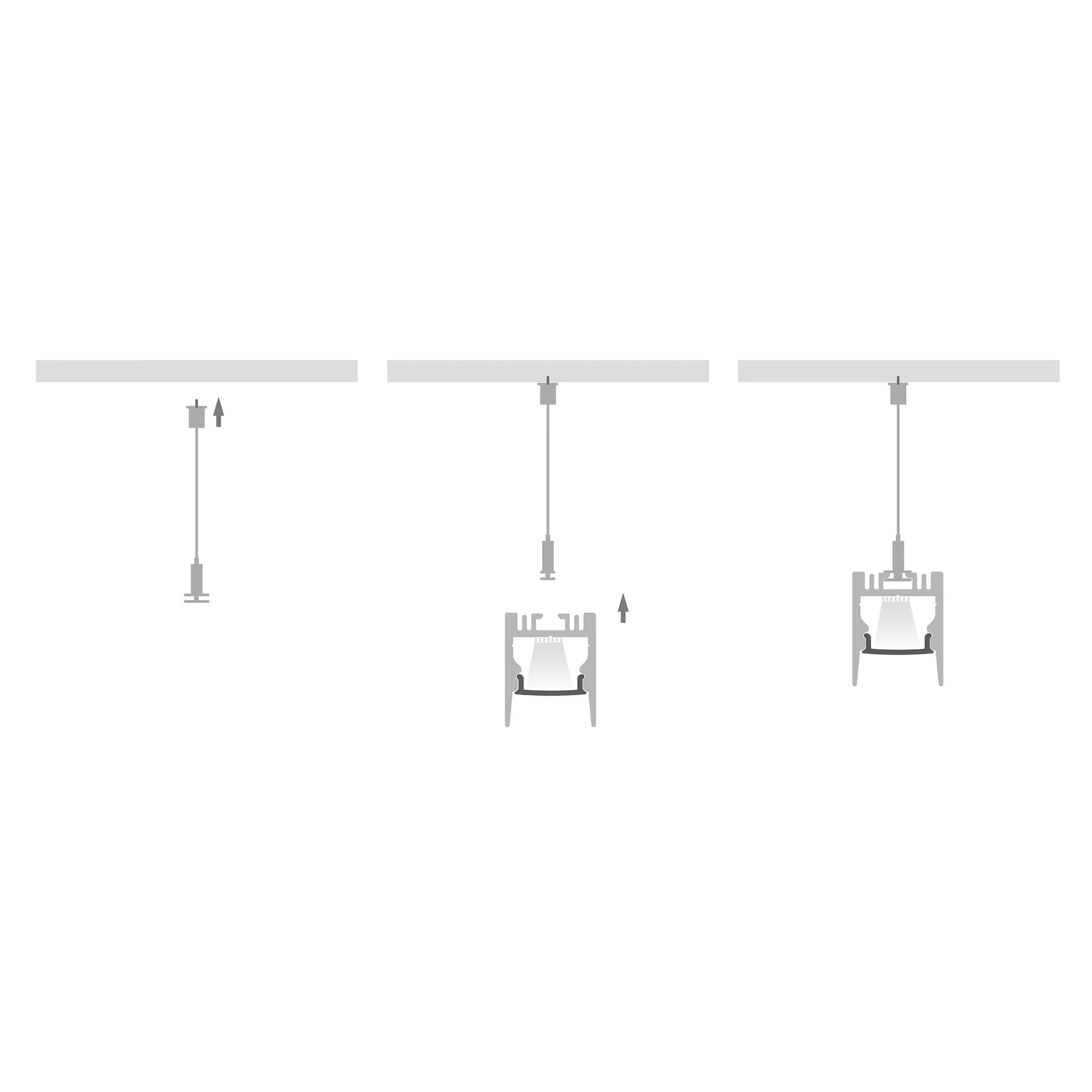 Havit End Caps to suit – Havit Suspended or Surface Mounted White Aluminium Profile - HV9693-2025-WHT-EC
