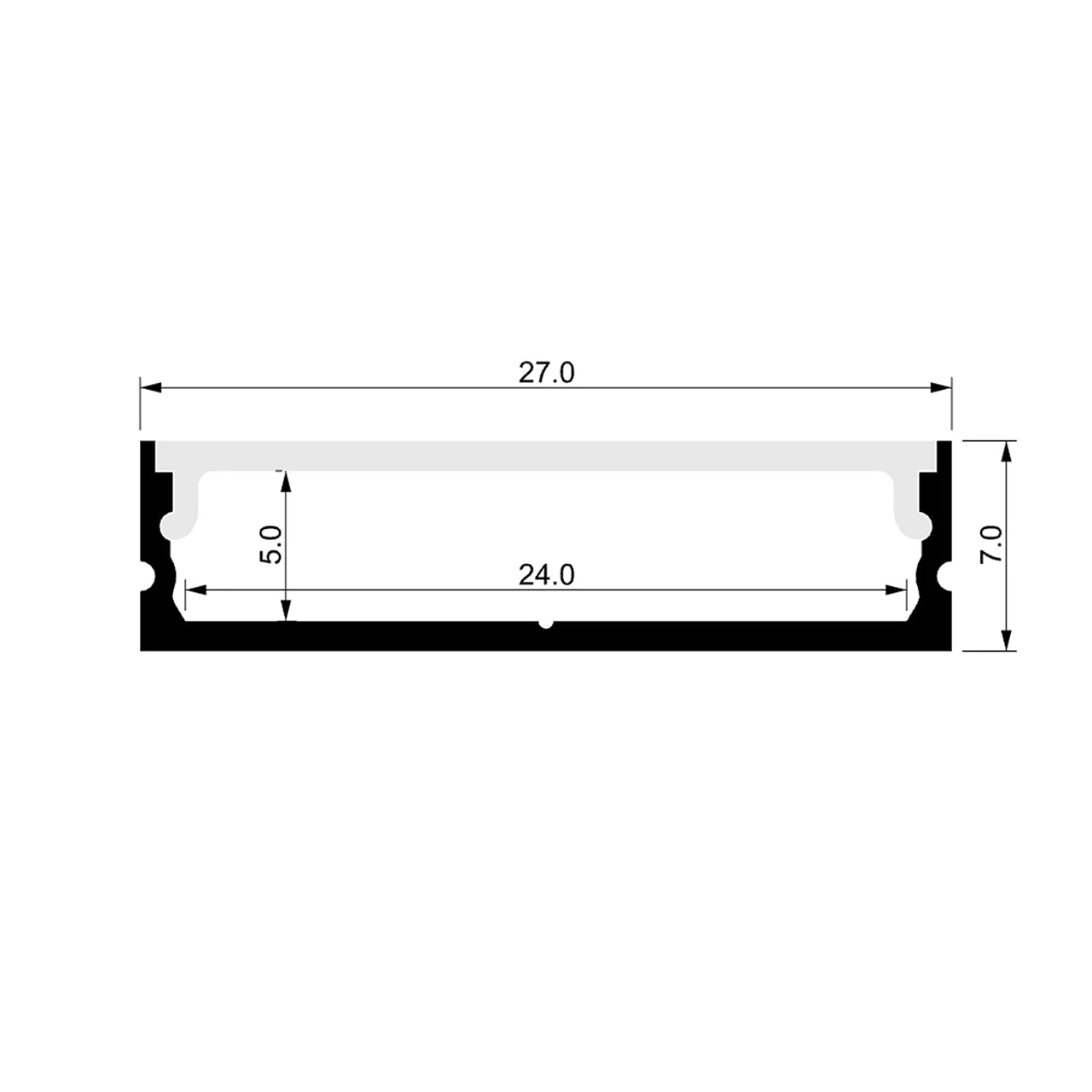 Havit Mounting Clips to suit – Havit Shallow Square Aluminium Profile - HV9699-2707-MC