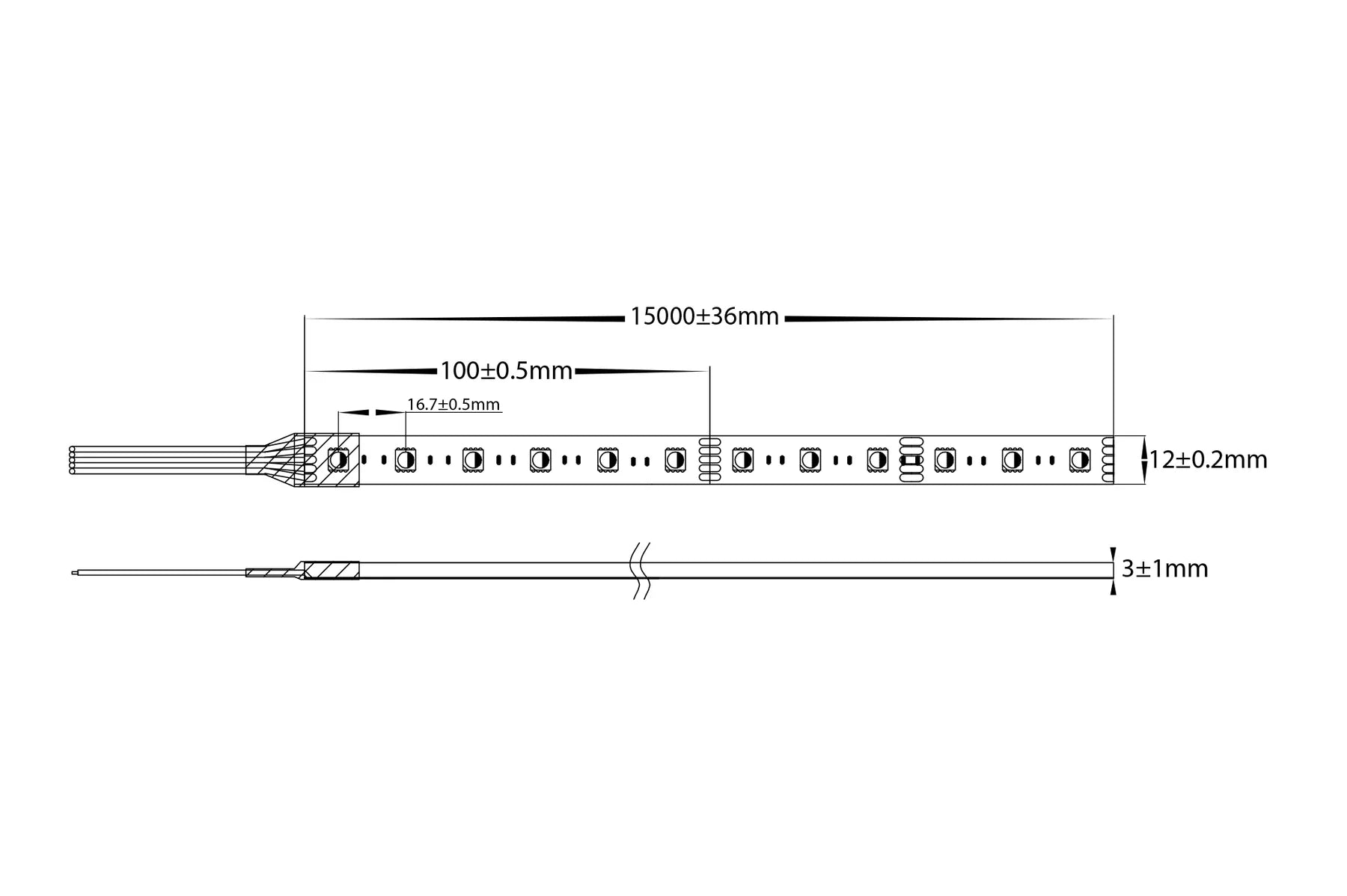 Havit Long Run LED Strip RGBW 11W 24V IP54- HV9753-IP54-60-RGBW Sold per metre and 15 metre roll
