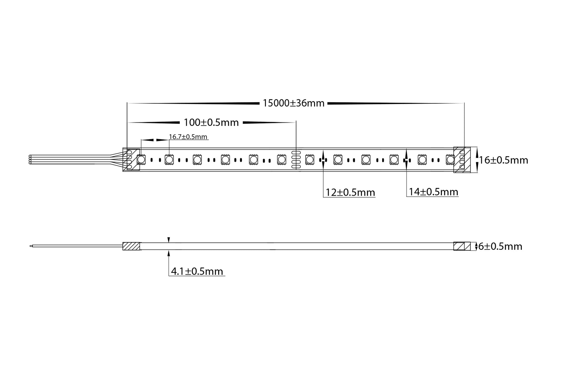 Havit Long Run LED Strip RGB 11W 24V IP67- HV9753-IP67-60-RGB Sold per metre and 15 metre roll