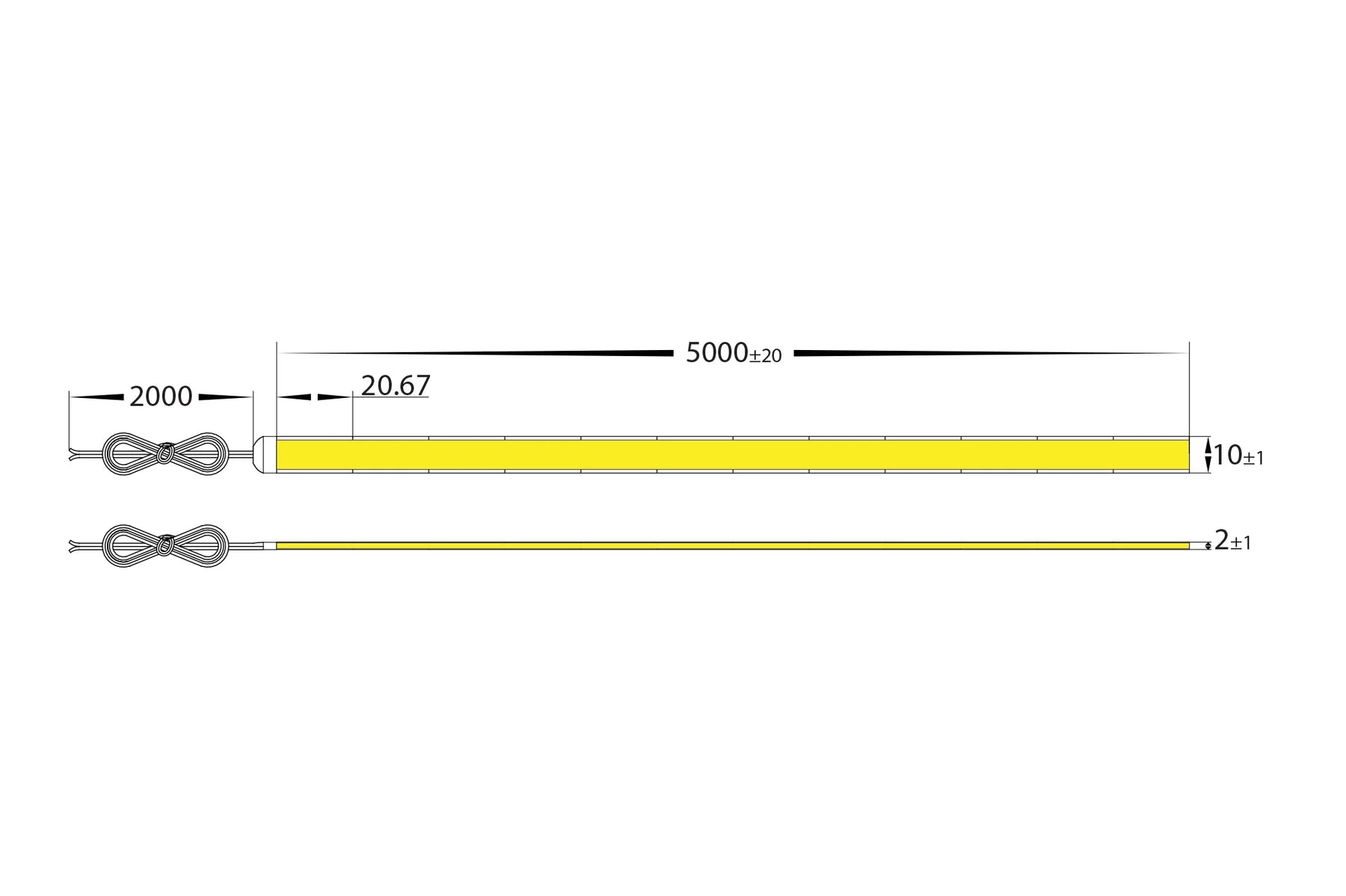 Havit COB LED Strip 4000K 14W 24V IP20- HV9761-IP20-1152-4K Sold per metre and 30 metre roll