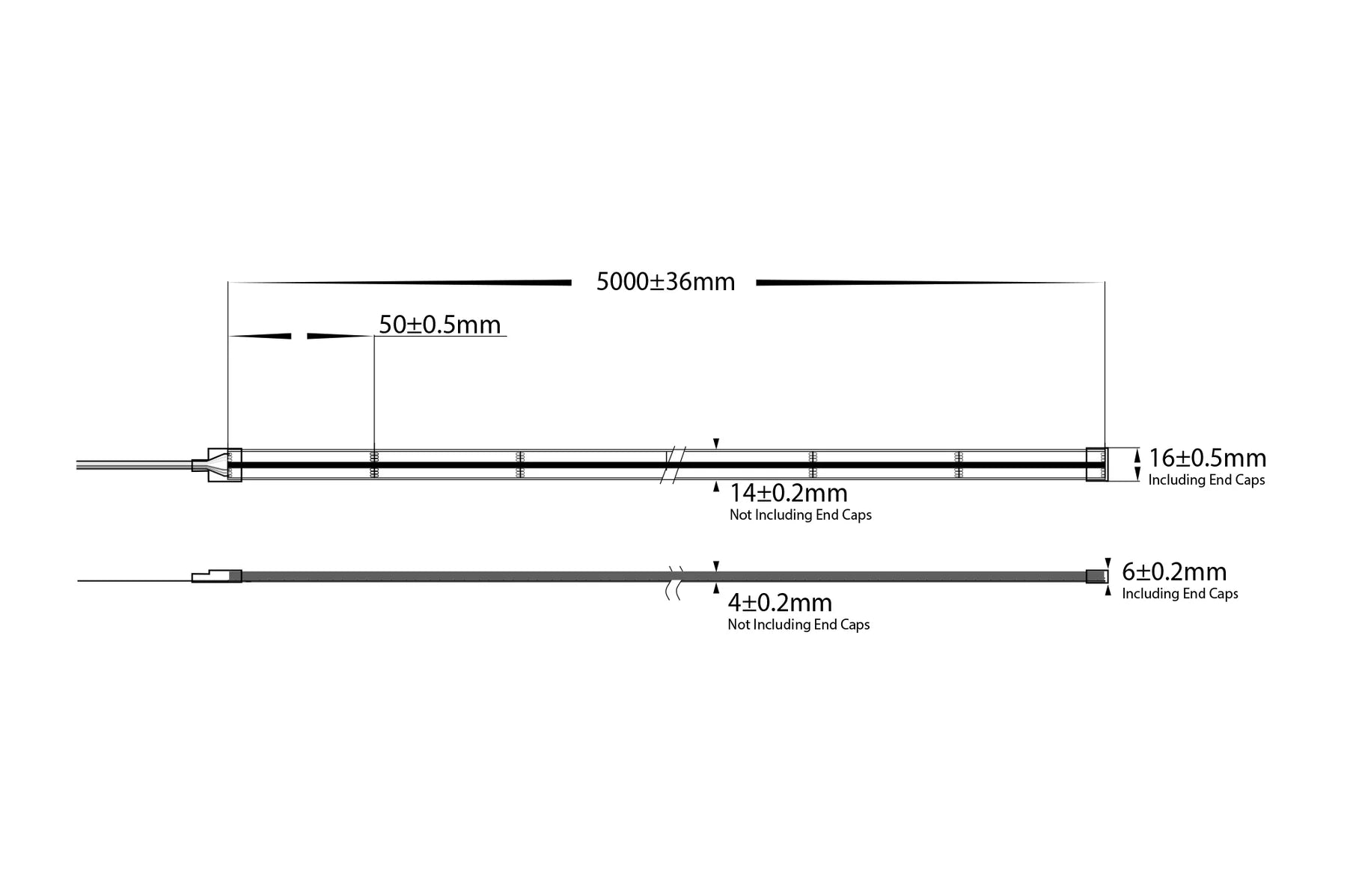 Havit COB RGBW LED Strip and Channels 20W 24V IP67 - HV9761-IP67-896-RGBW Sold per metre and 10 metre Roll - Havit Lighting