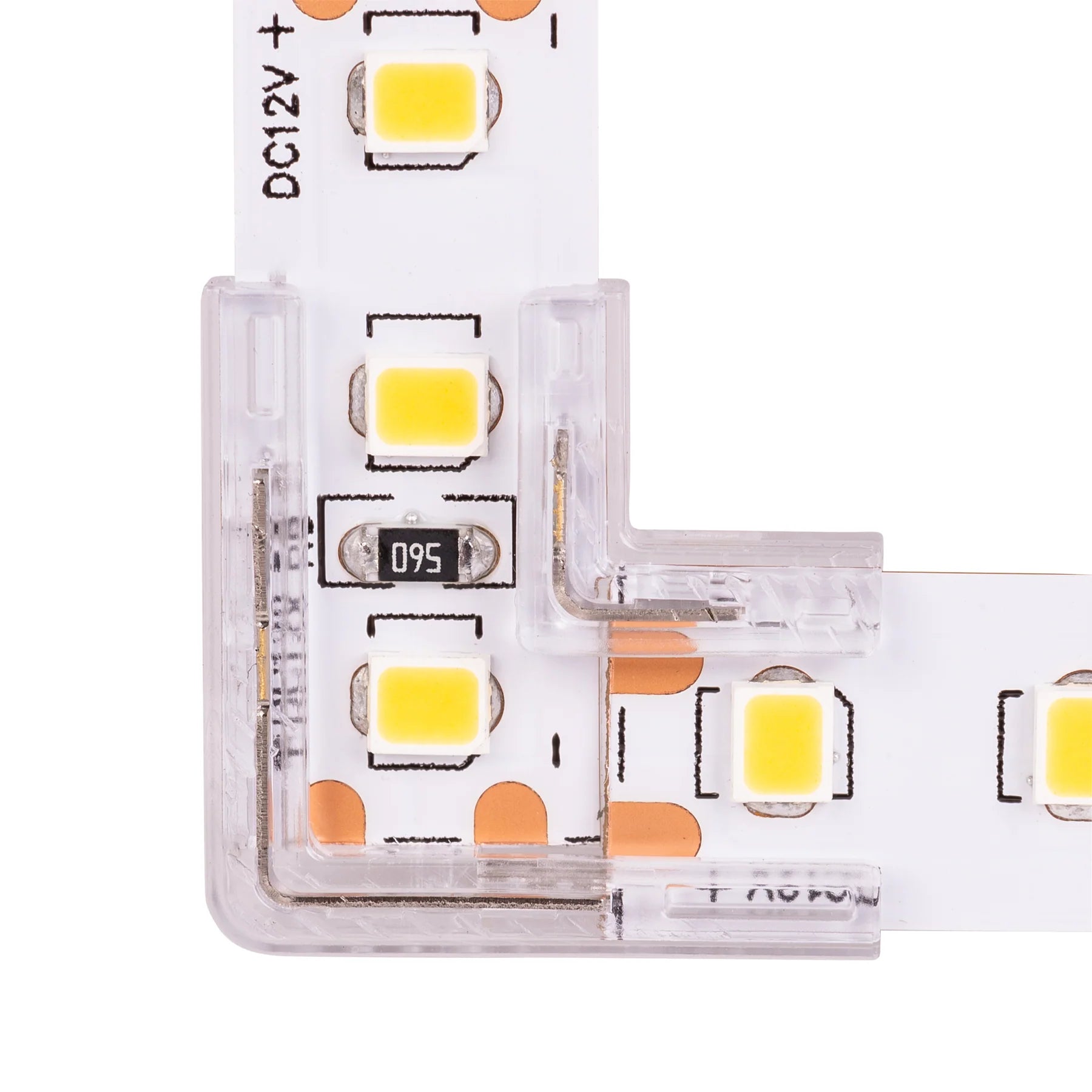 Havit L Shape LED Strip Connector Accessories to suit 10mm PCB LED Strip IP20- HV9954-L, HV9954-L-5PK, HV9954-L-10PK