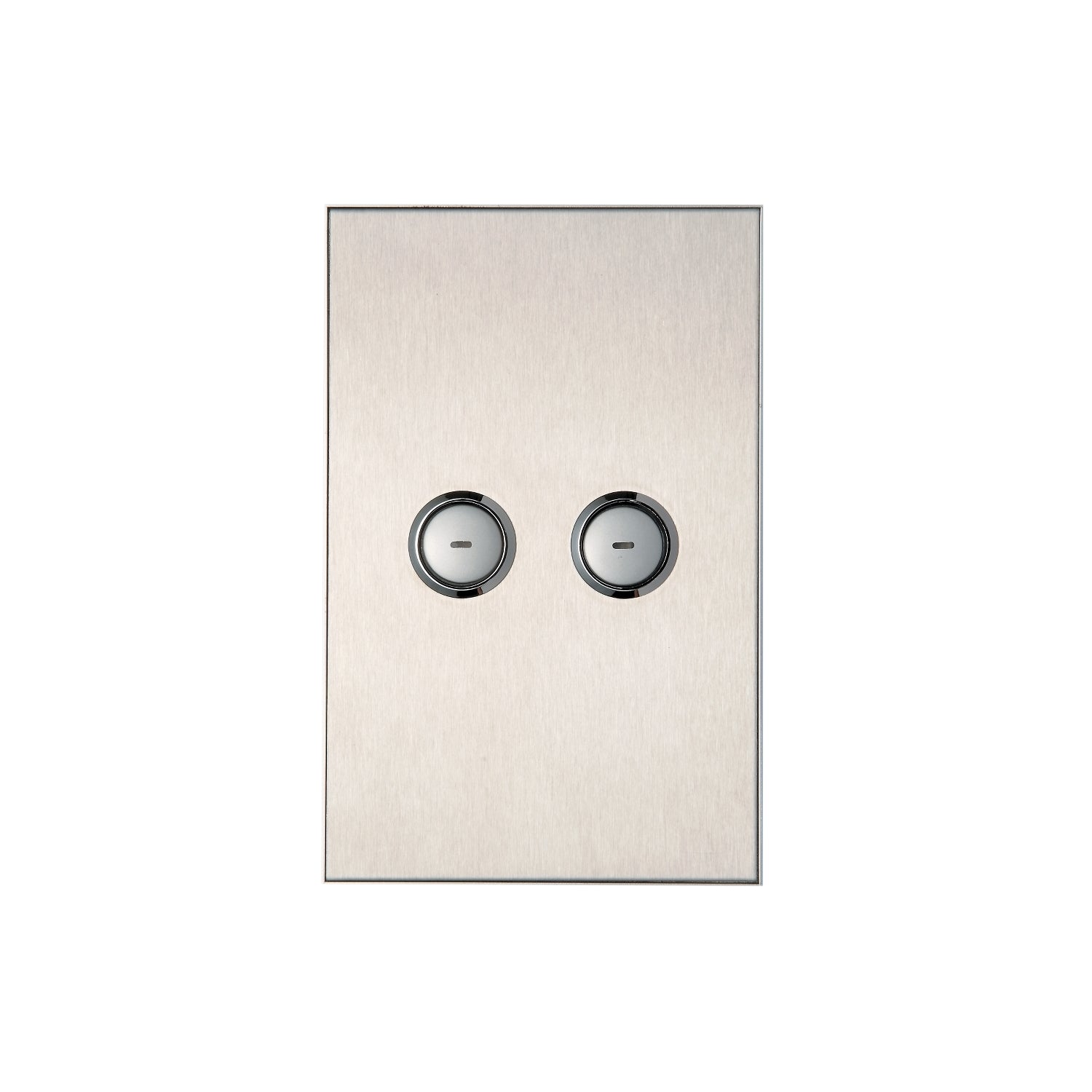 Clipsal C-Bus SpaceLogic Wall Plate 2 Gang Pure White/ Saturn Black/ White/ Stainless Steel - Replaces 5082NL-680, 5082NL-PW, 5082NL-GF, 5082NL-J80