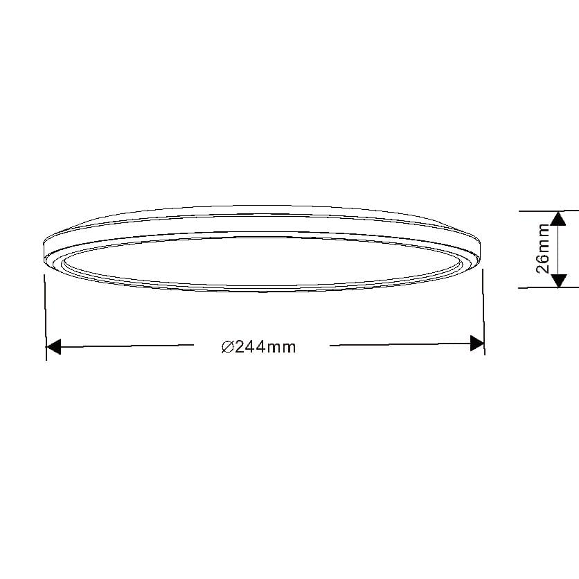 SAL KINGSTON DIMMABLE SL2115/TCD LED Oysters Tri - White 13/24/30W 240V - SL2115/25TCD, SL2115/30TCD, SL2115/40TCD- SAL Lighting