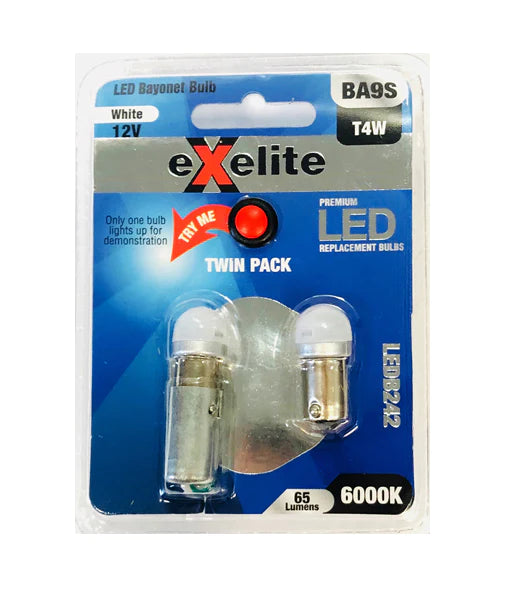 CLA Exelite LED Bayonet Auto Lamps and Globes 6000K 4/21W 12V - LEDB242, LEDB264, LEDB265, LEDB265D (2pcs Pack)- CLA Lighting