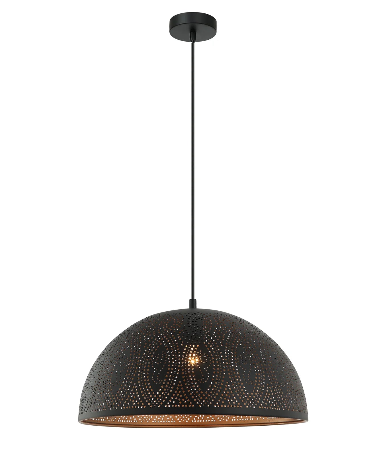 CLA MARRAKESH: Bohemian Dome Shape LED Interior Pendants White/ Black 220-240V - MARRAKESH08, MARRAKESH03A