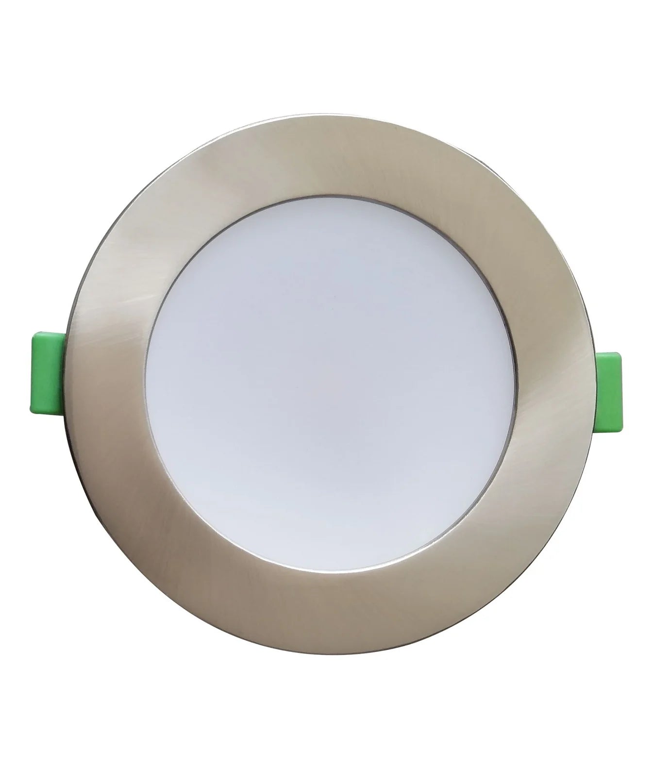 CLA NOVADLUX01A: LED Dimmable with Changeable Faceplate(via clip) Recessed LED Downlight Tri- Satin Chrome IP44- NOVADLUX01A