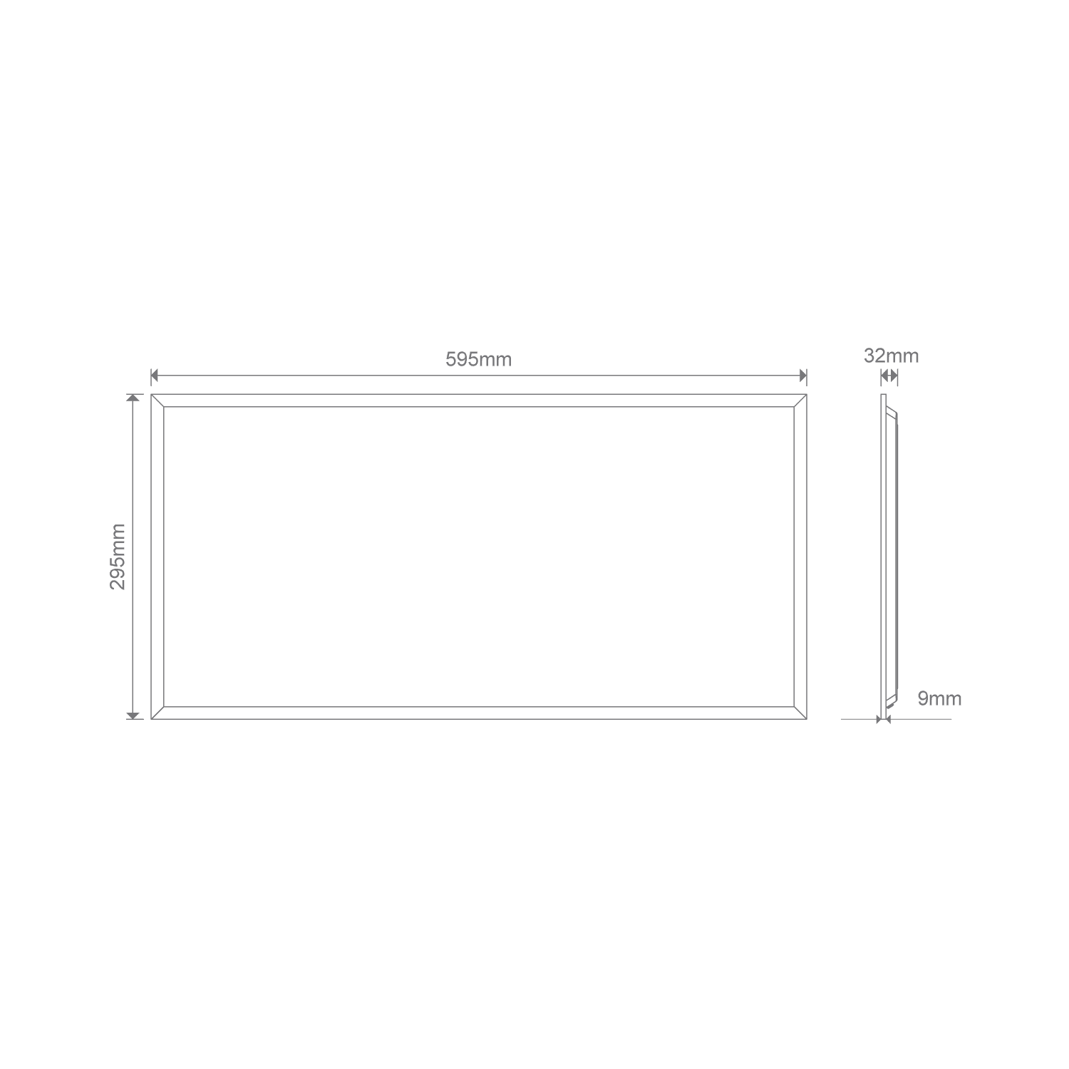 Domus PANEL-306-BLT LED Backlit Panel and Troffers Tri- White 12W IP20- 21646